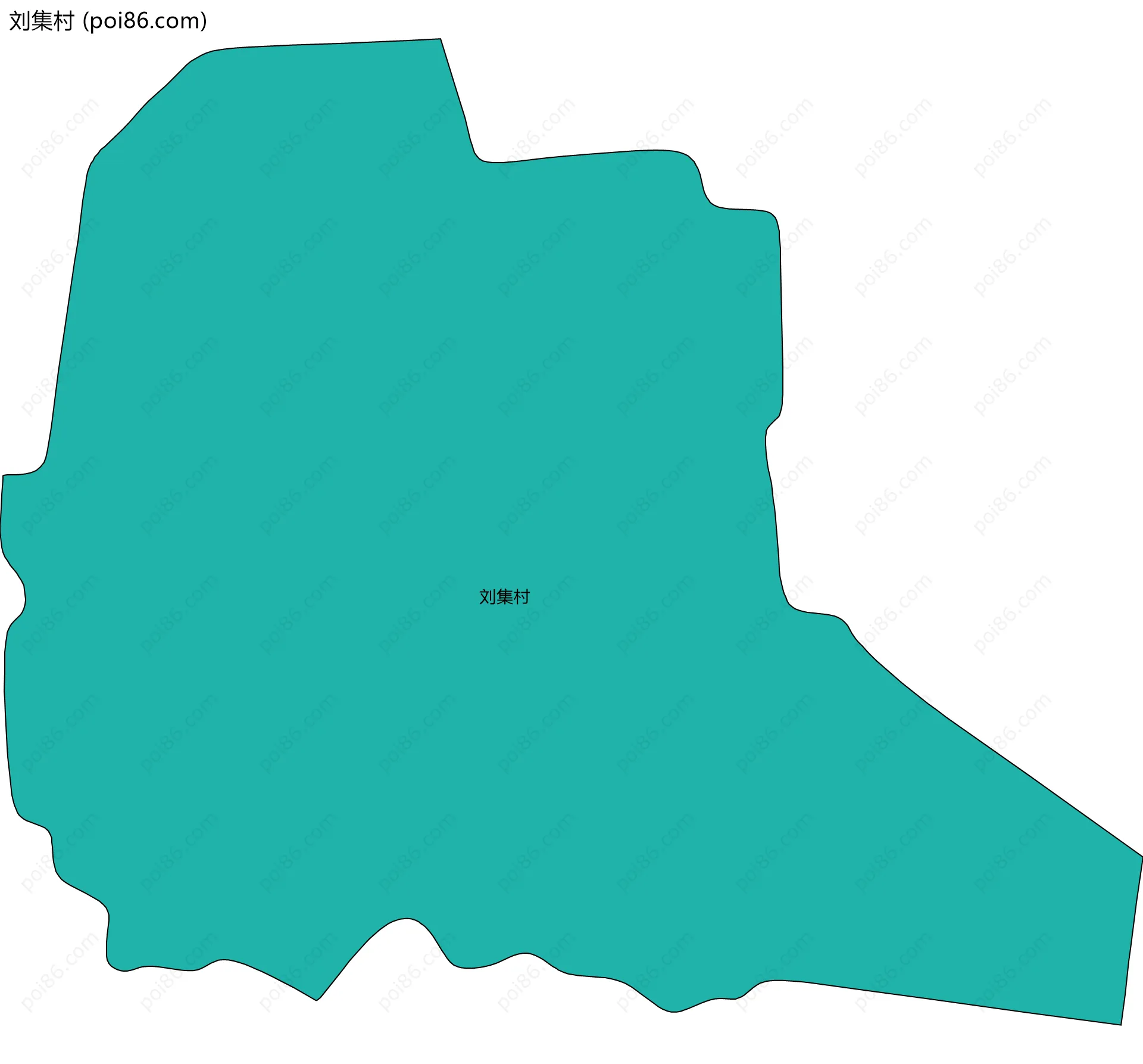 刘集村边界地图