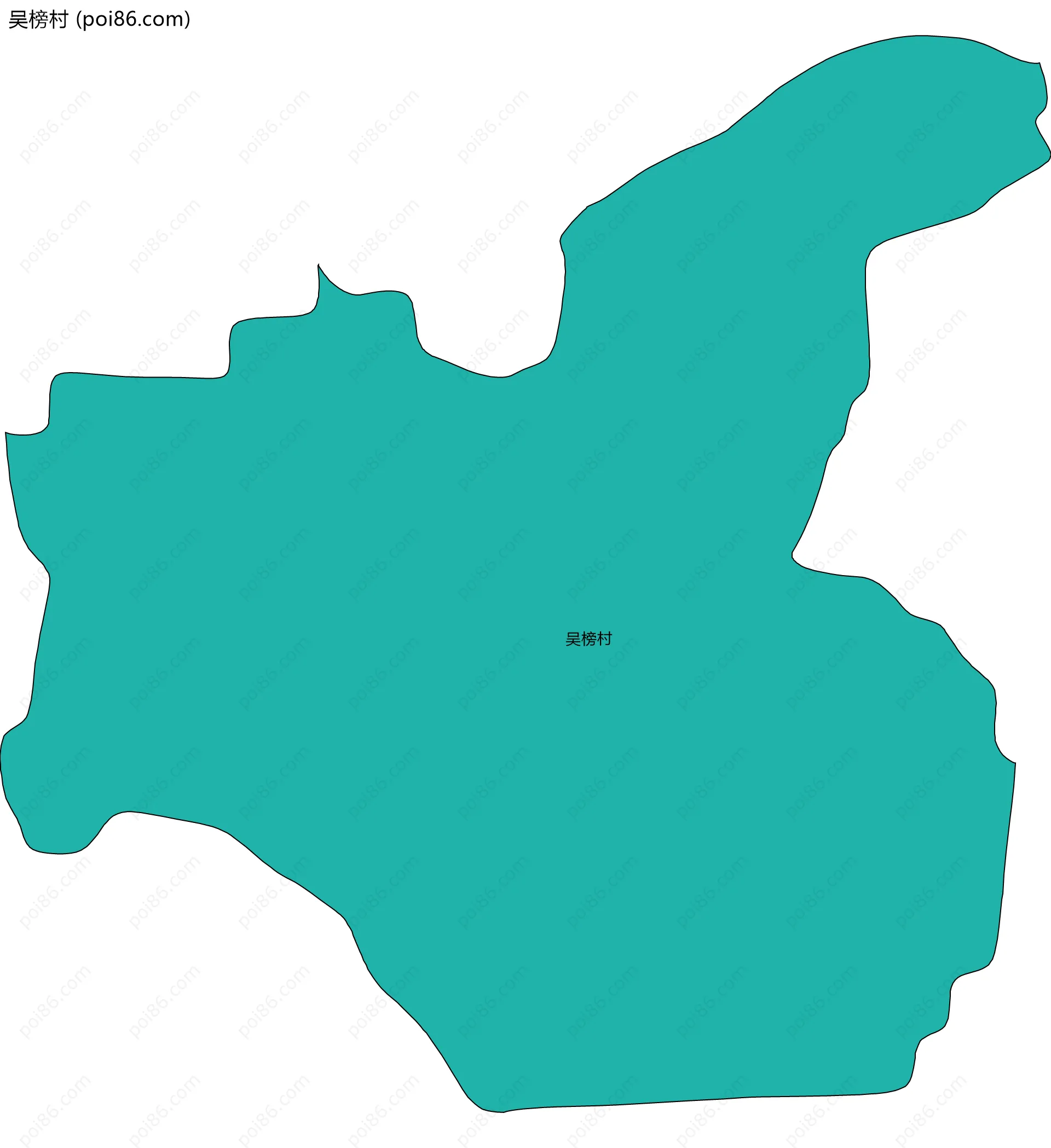 吴榜村边界地图