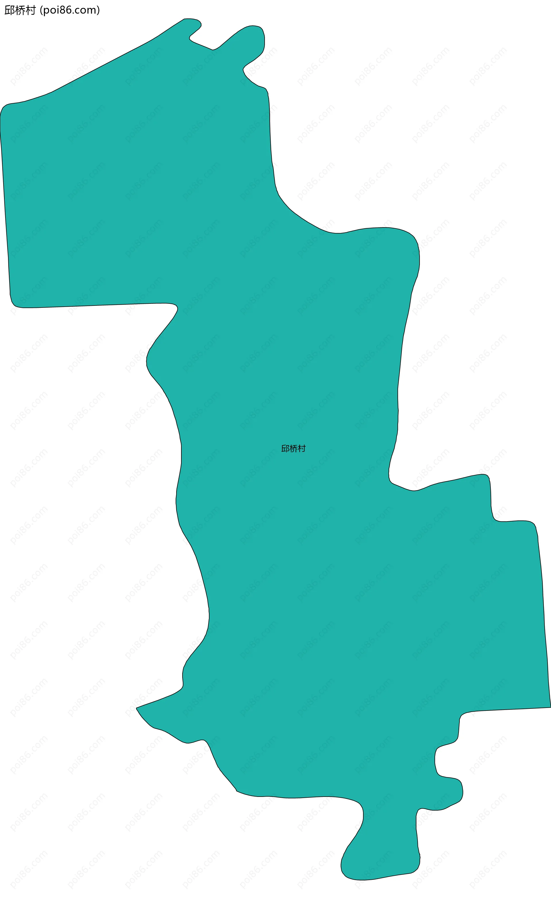 邱桥村边界地图