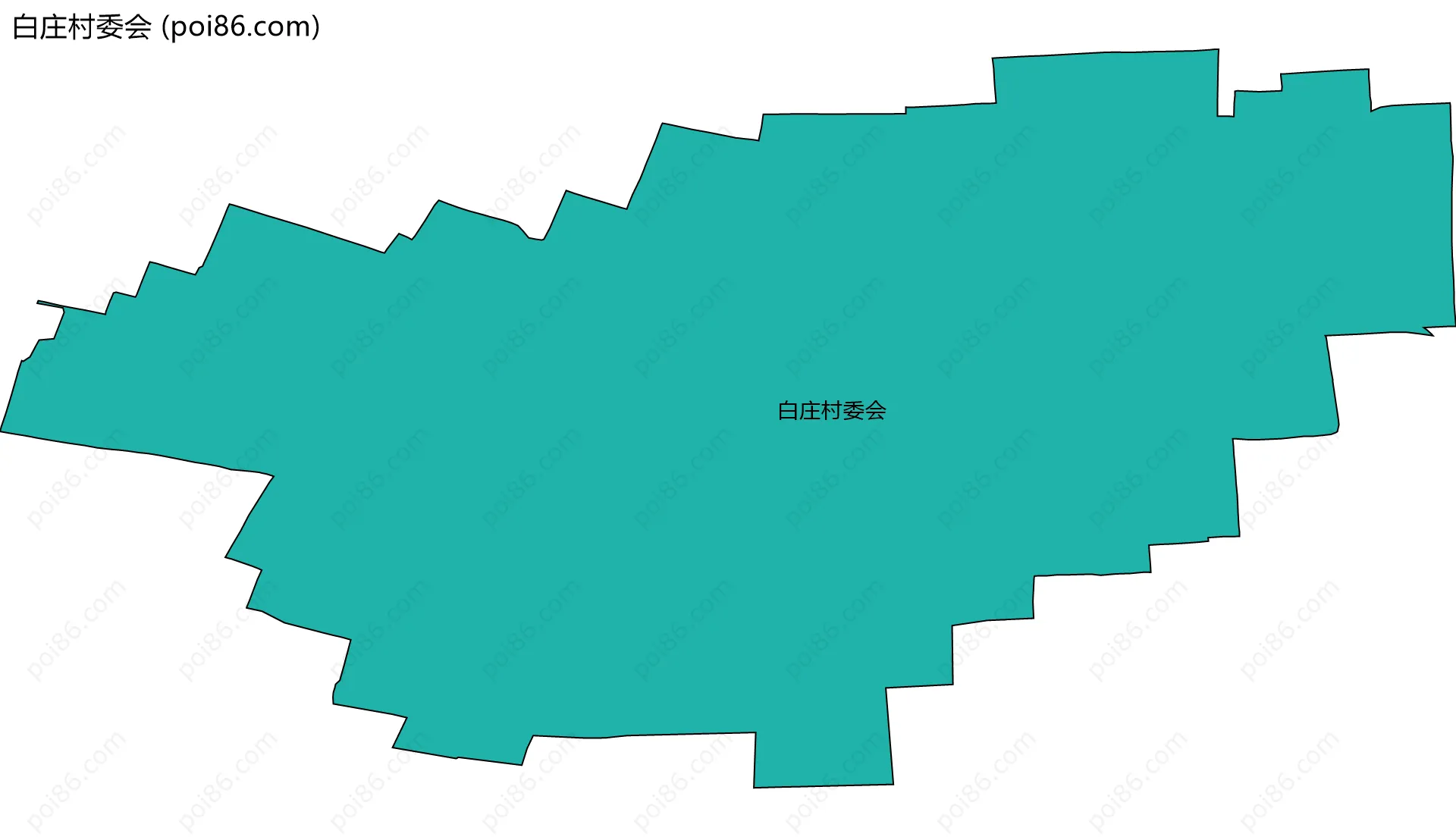 白庄村委会边界地图