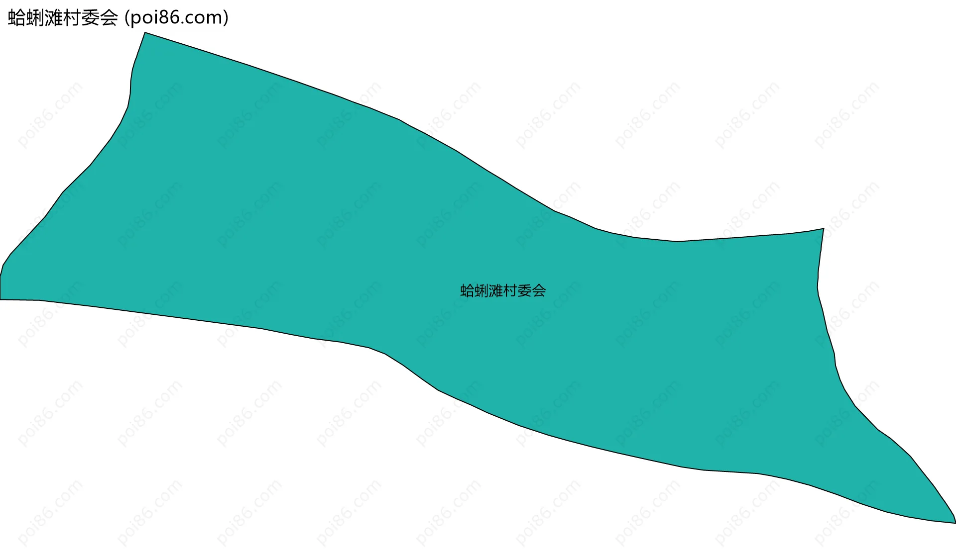蛤蜊滩村委会边界地图
