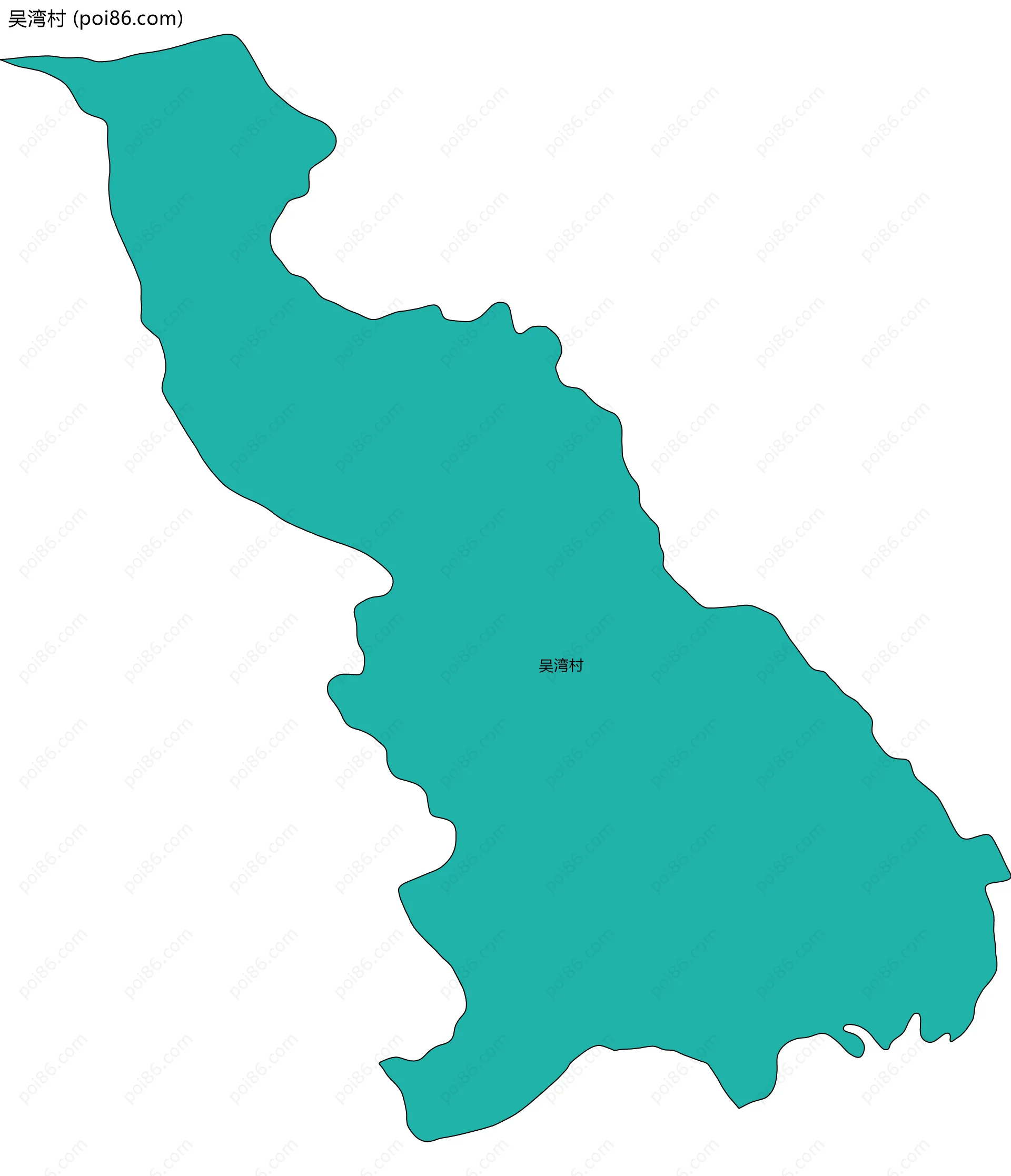 吴湾村边界地图