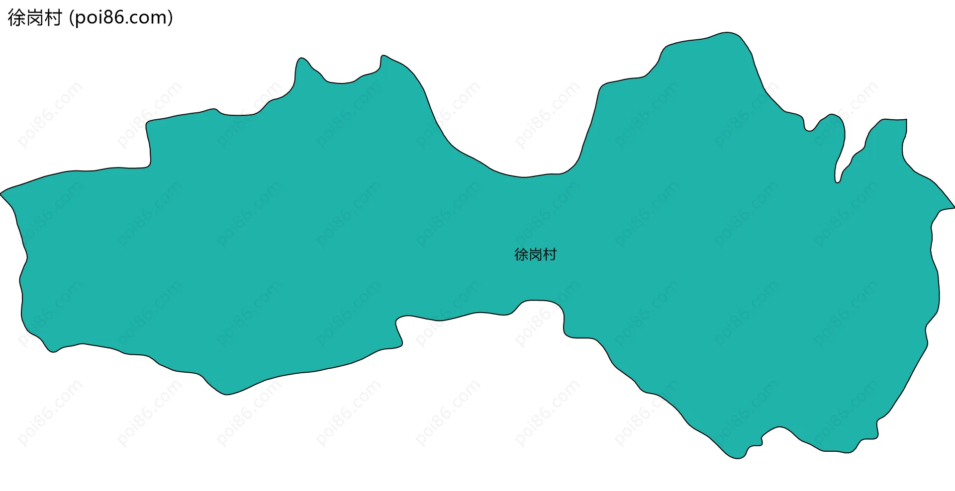 徐岗村边界地图