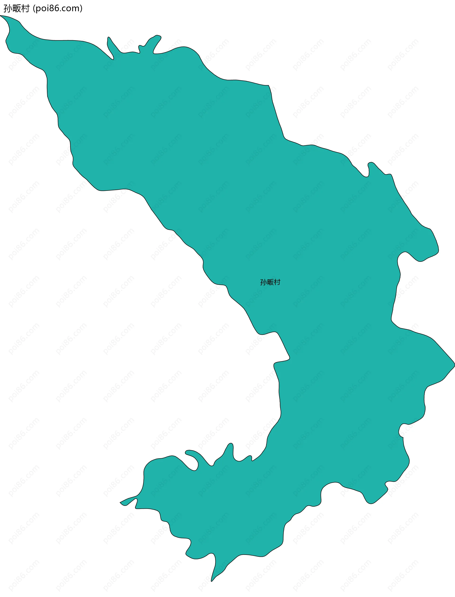 孙畈村边界地图