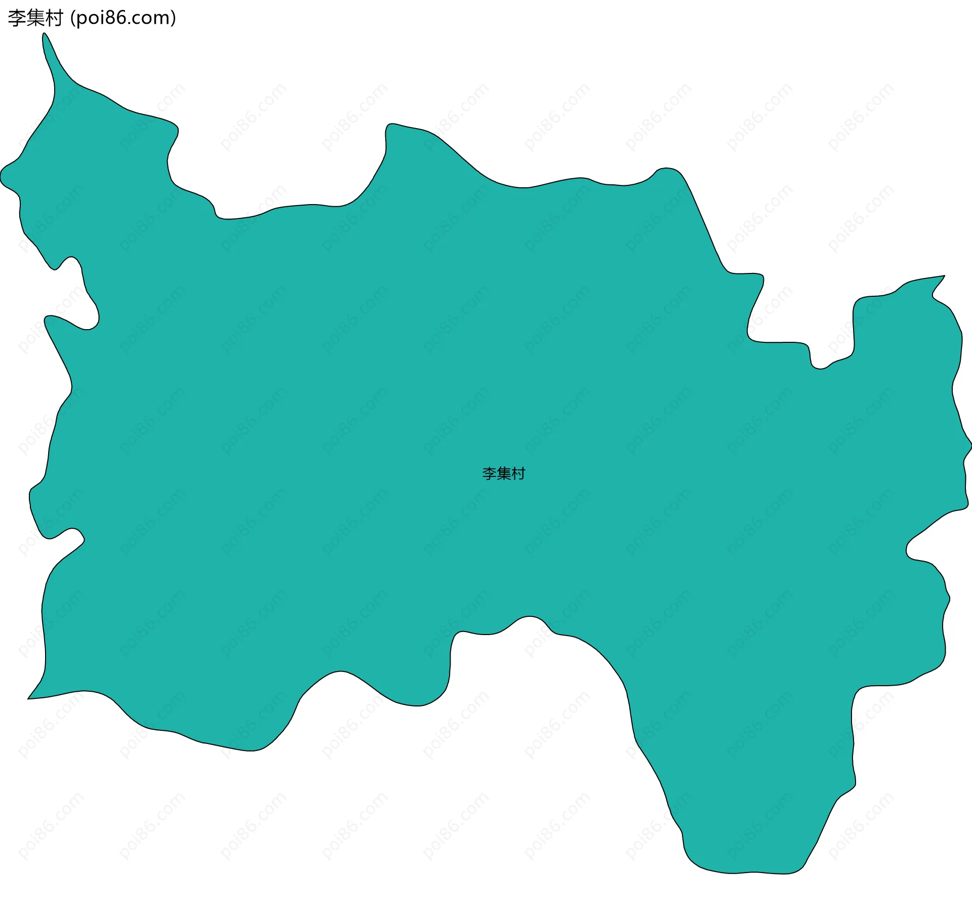 李集村边界地图