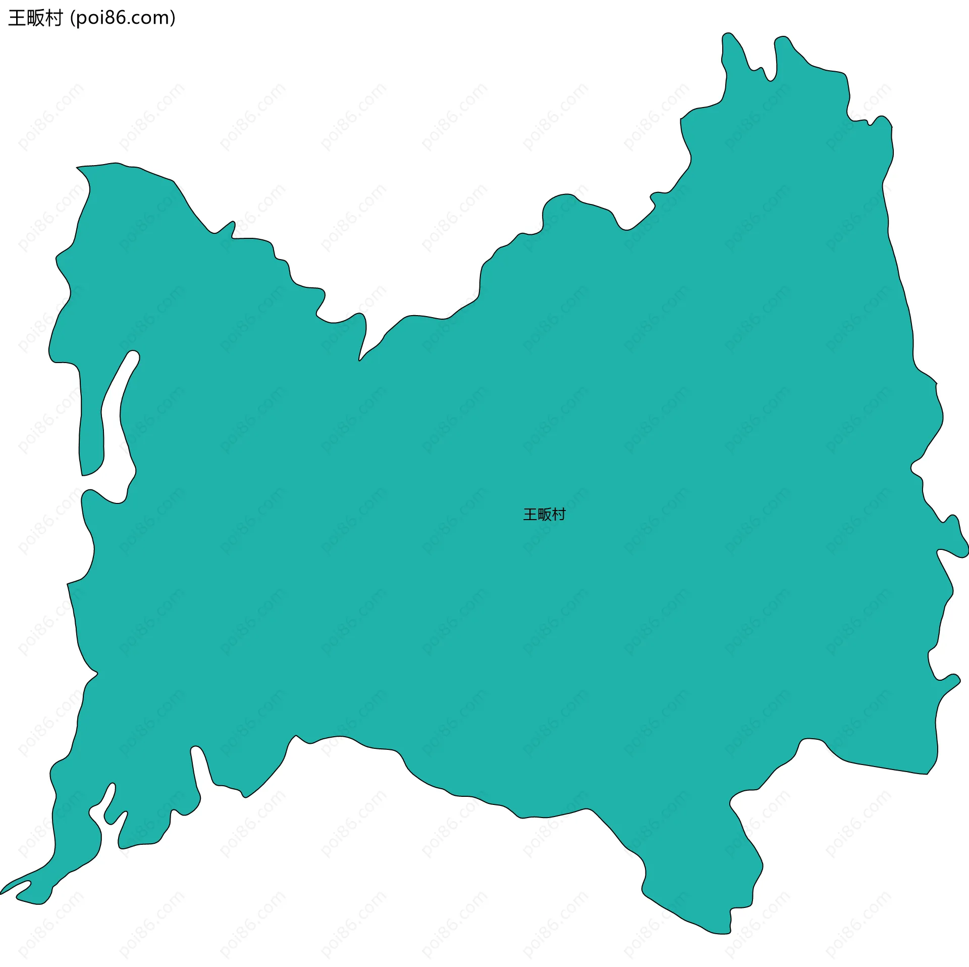 王畈村边界地图