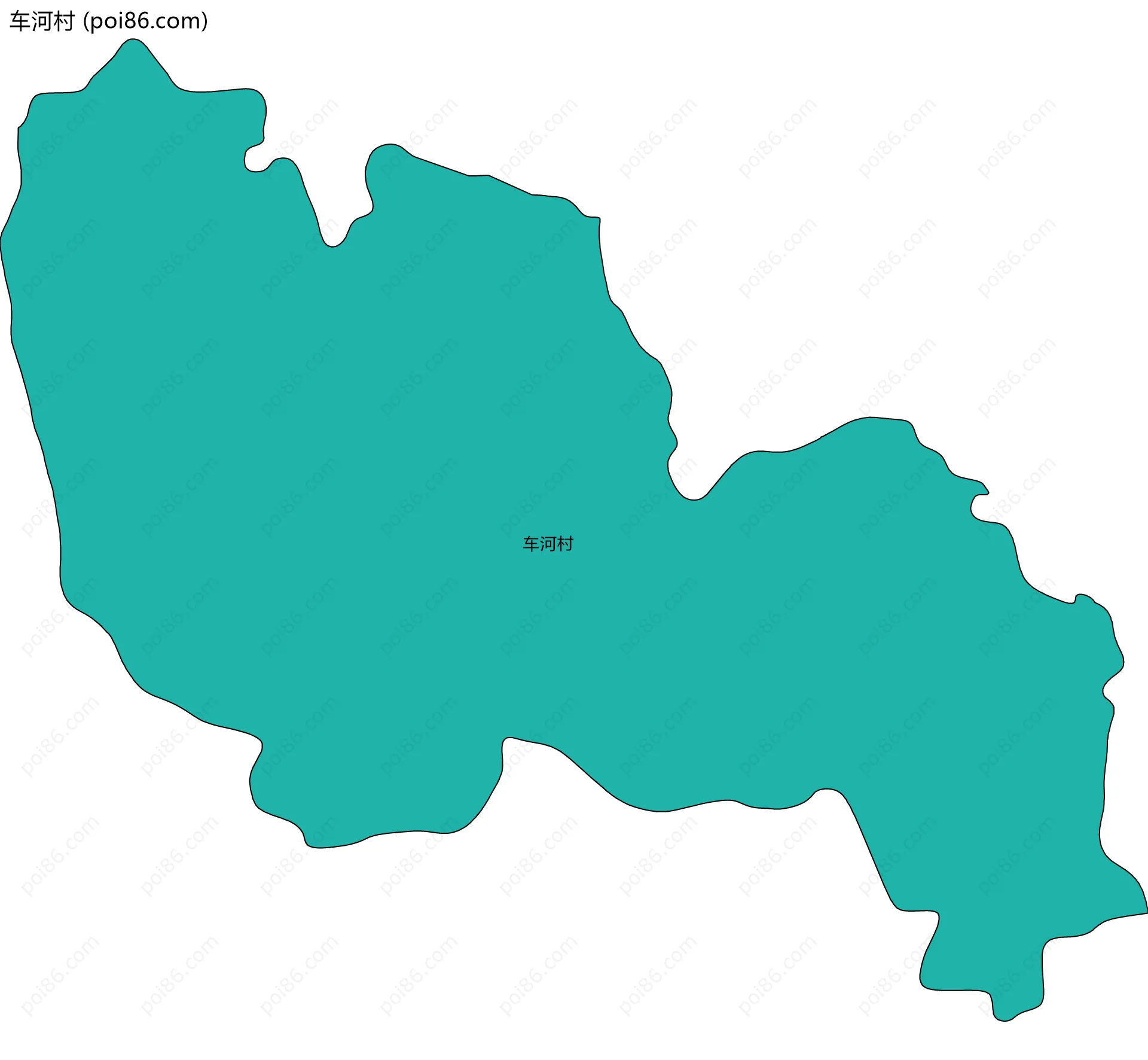 车河村边界地图