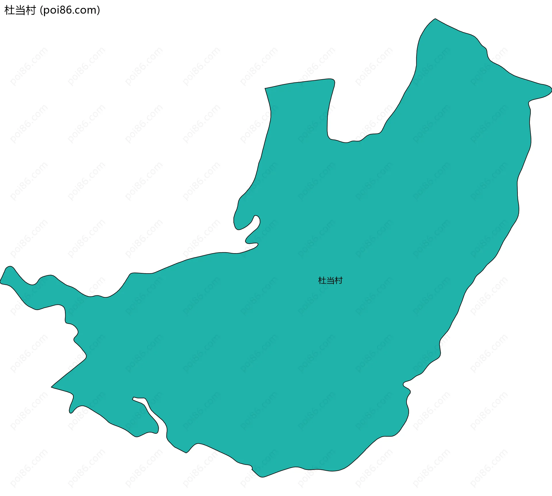杜当村边界地图
