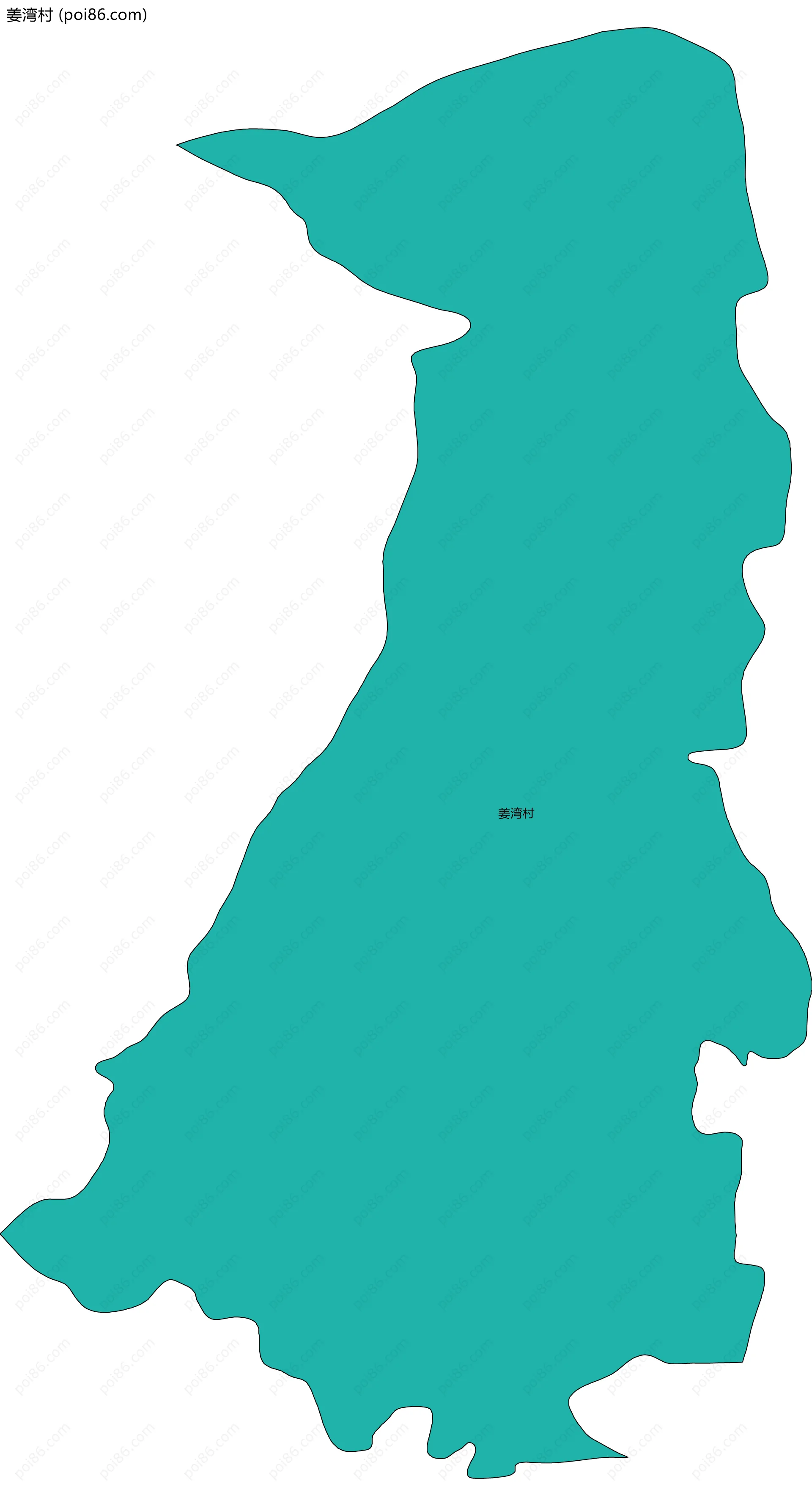 姜湾村边界地图