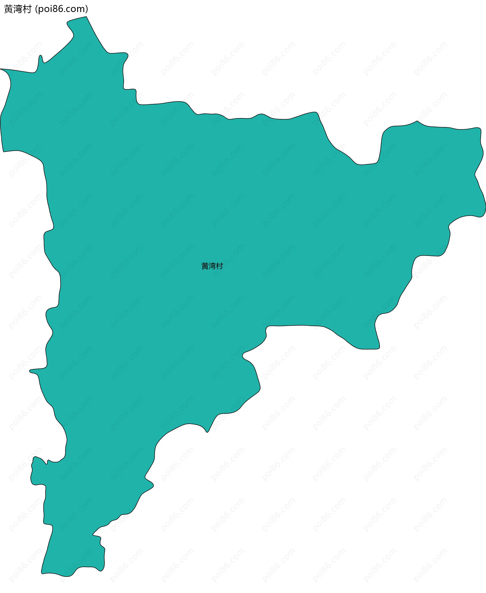 黄湾村边界地图