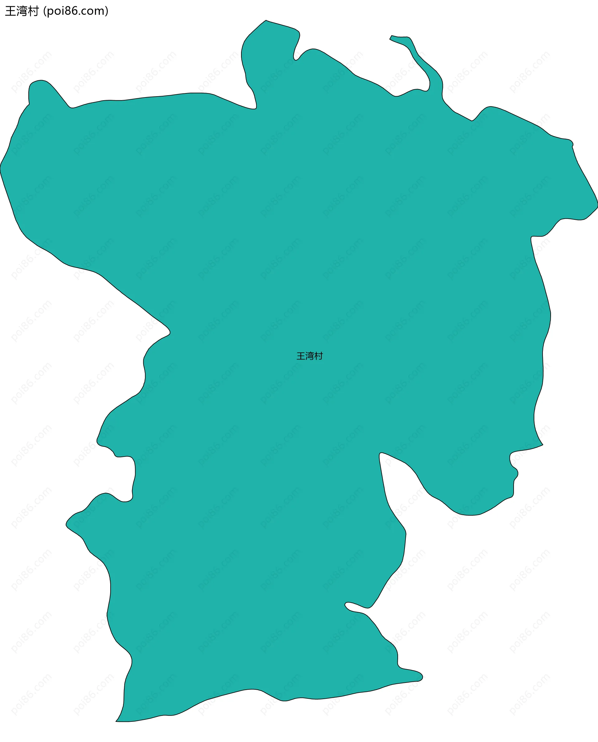 王湾村边界地图