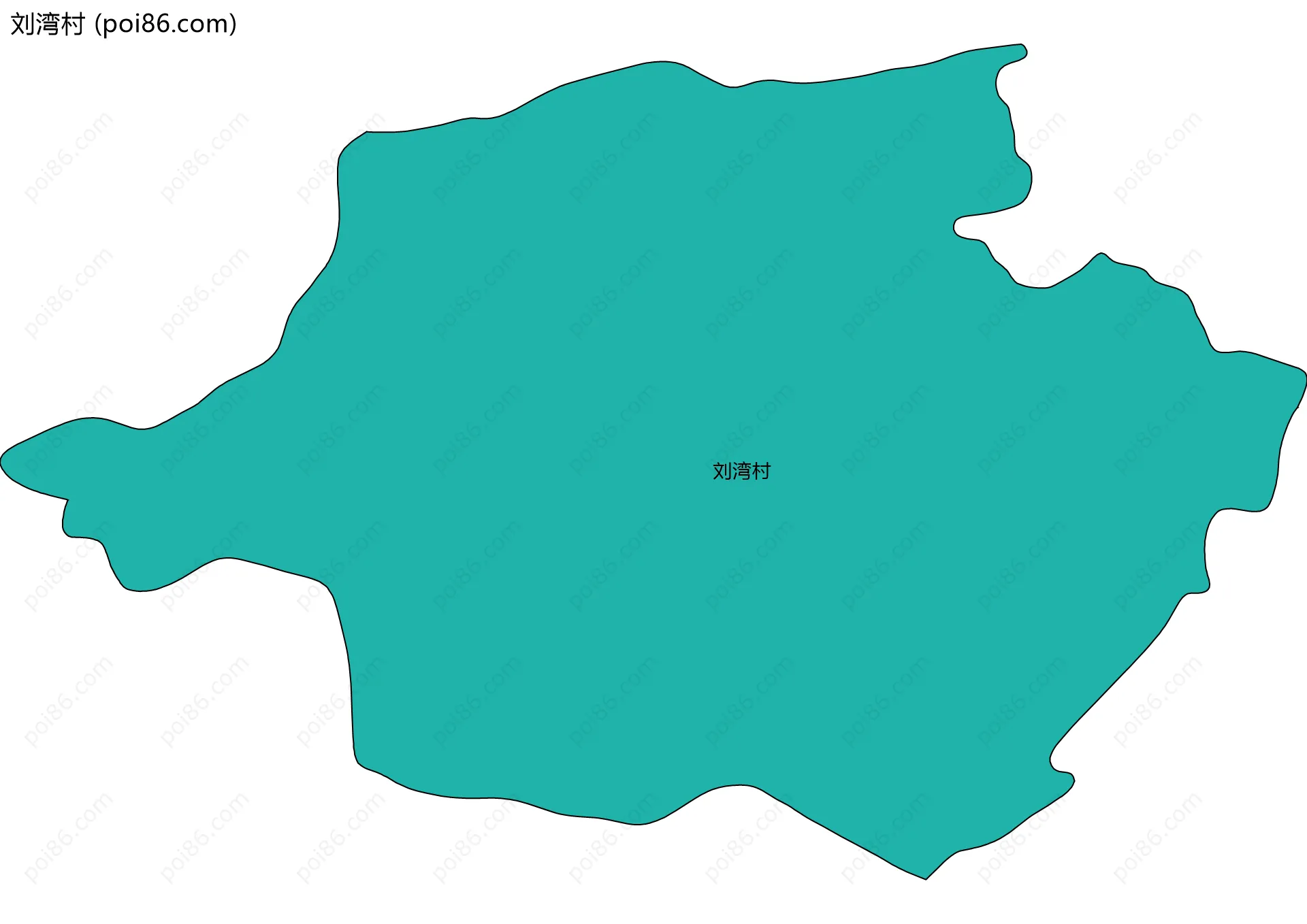 刘湾村边界地图