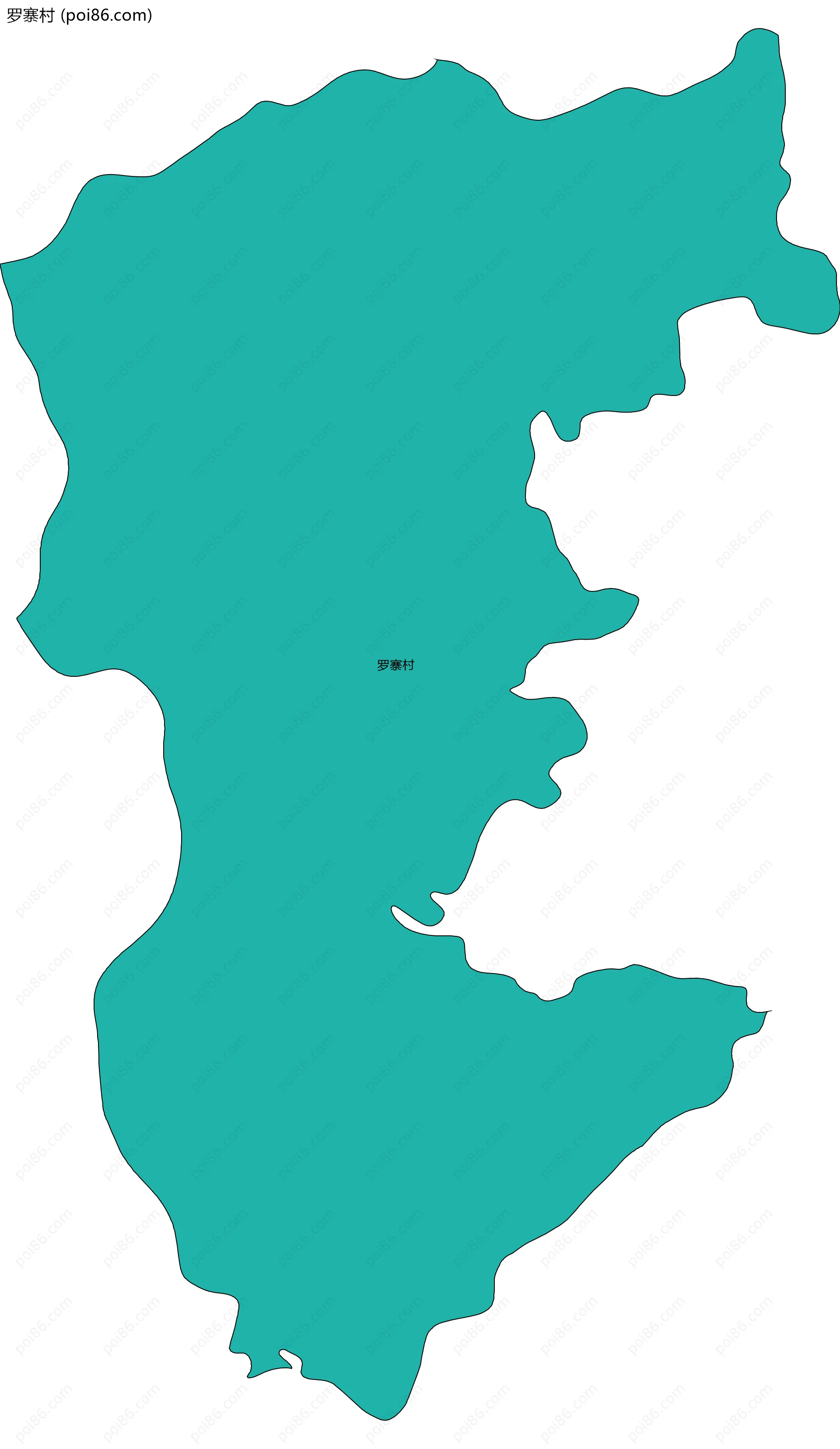 罗寨村边界地图