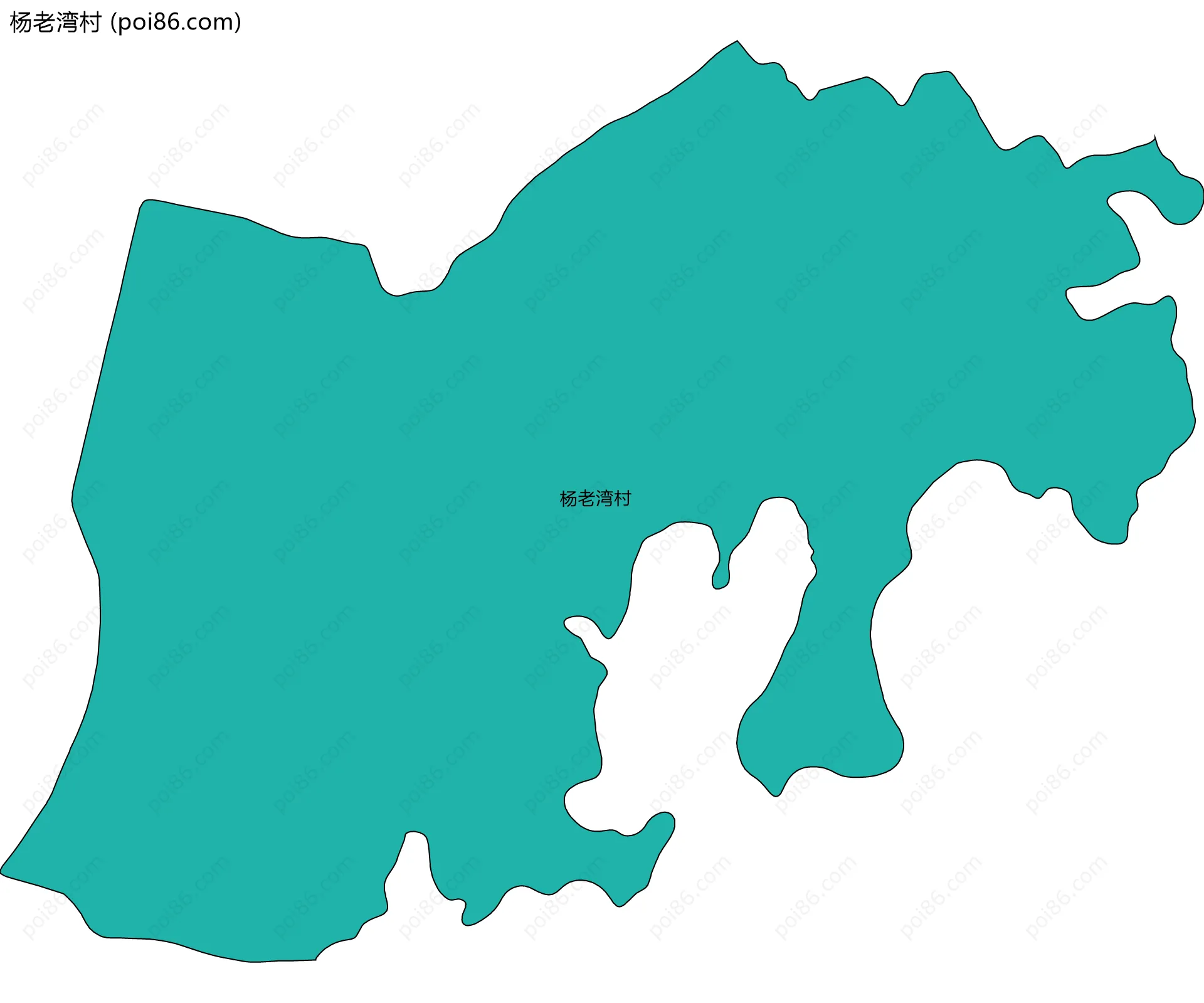 杨老湾村边界地图