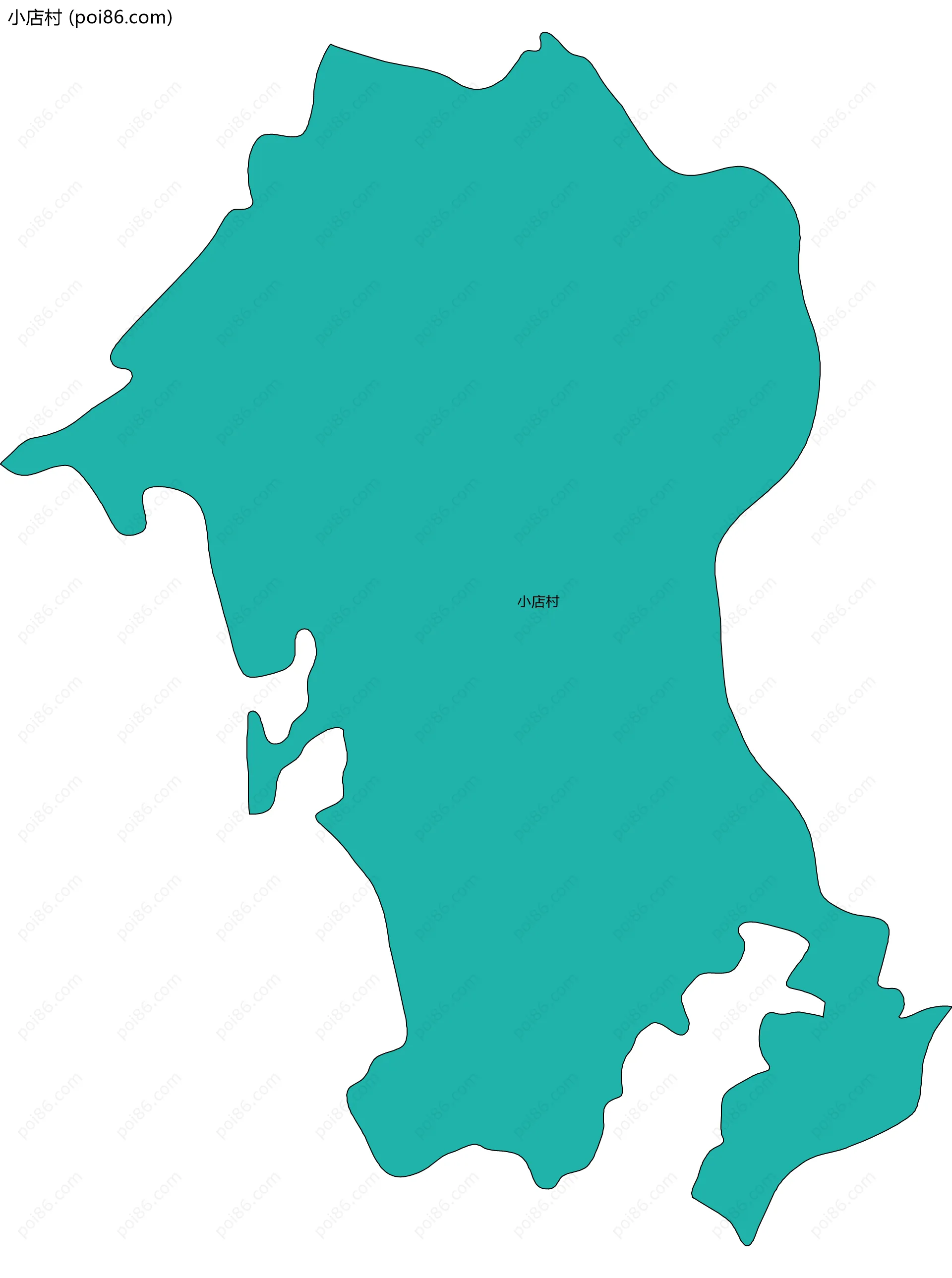 小店村边界地图