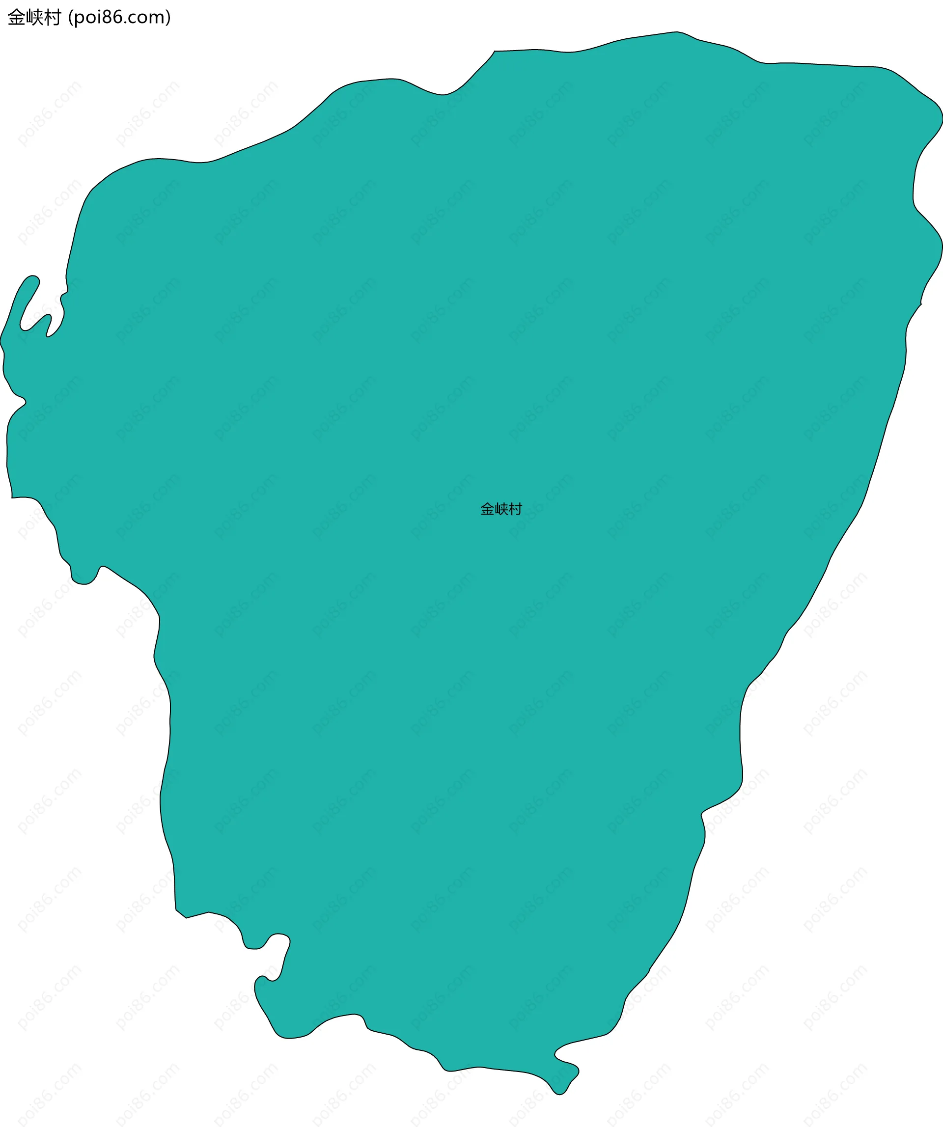 金峡村边界地图