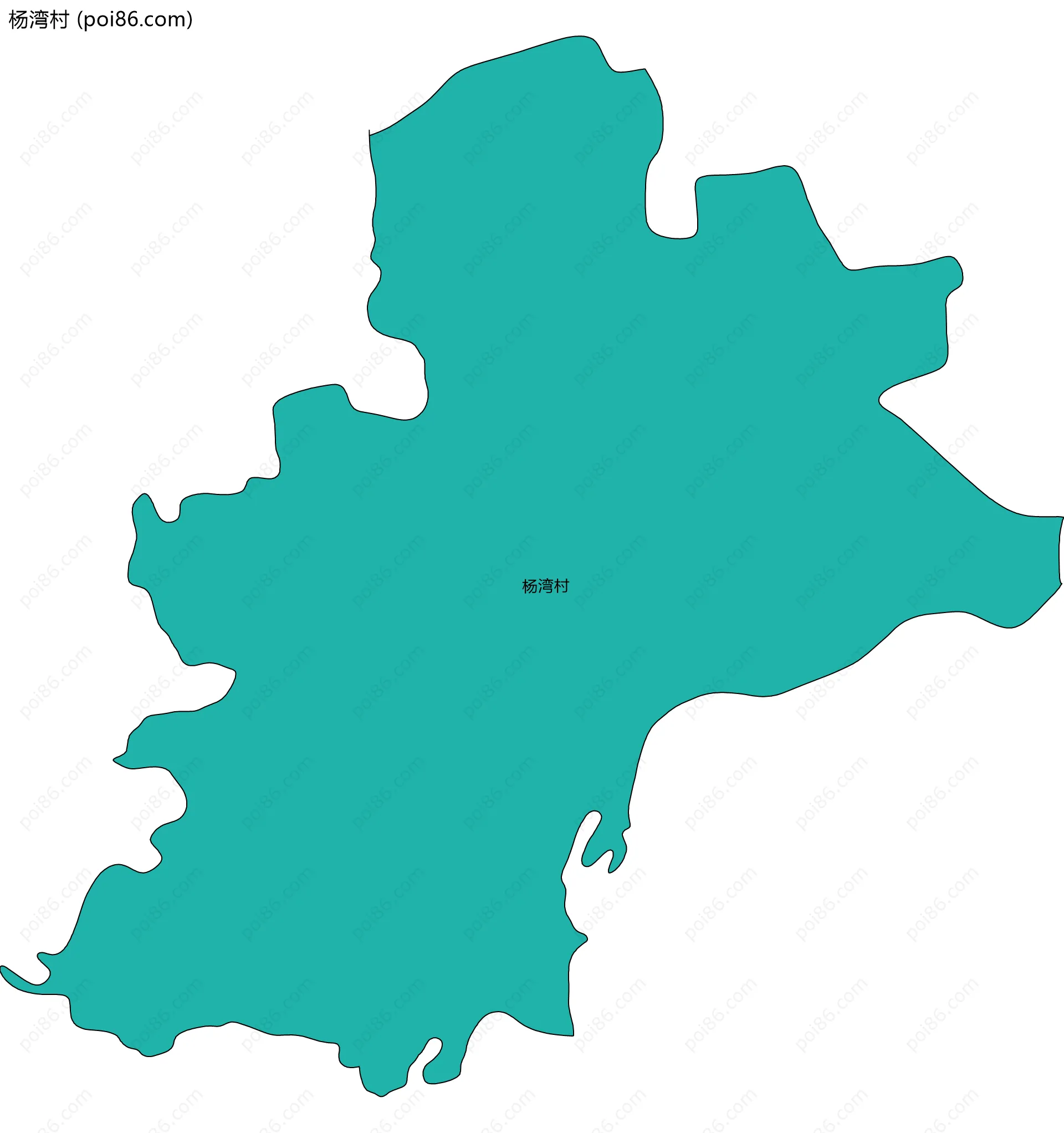 杨湾村边界地图
