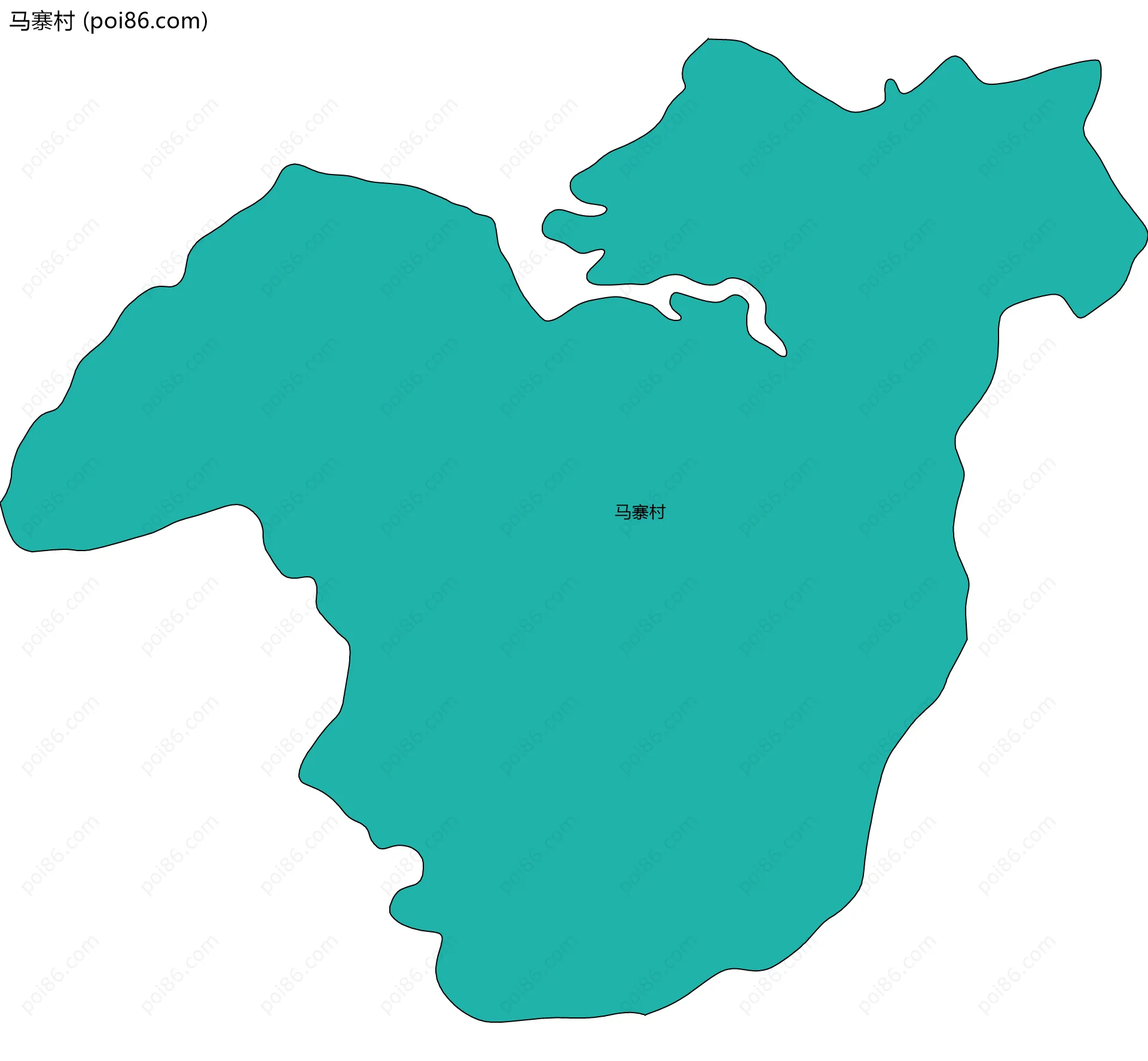 马寨村边界地图