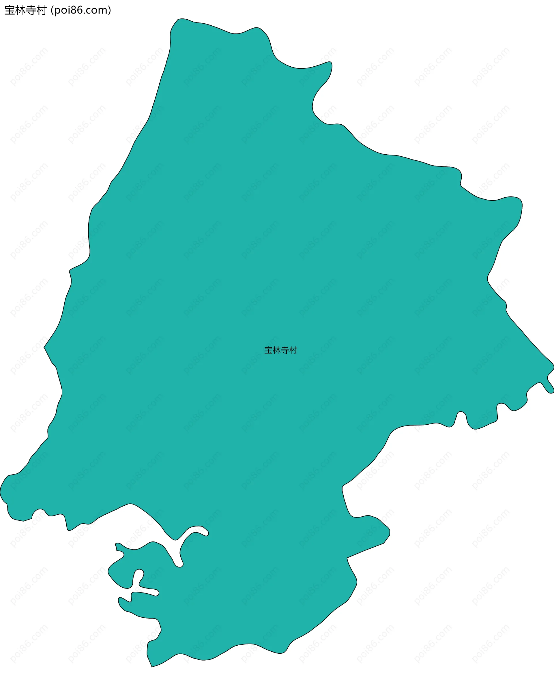 宝林寺村边界地图