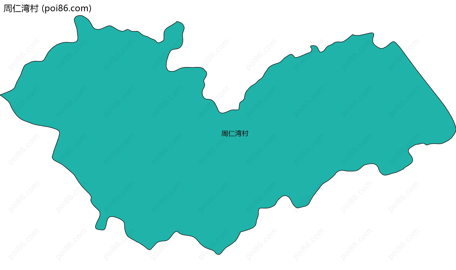 周仁湾村边界地图