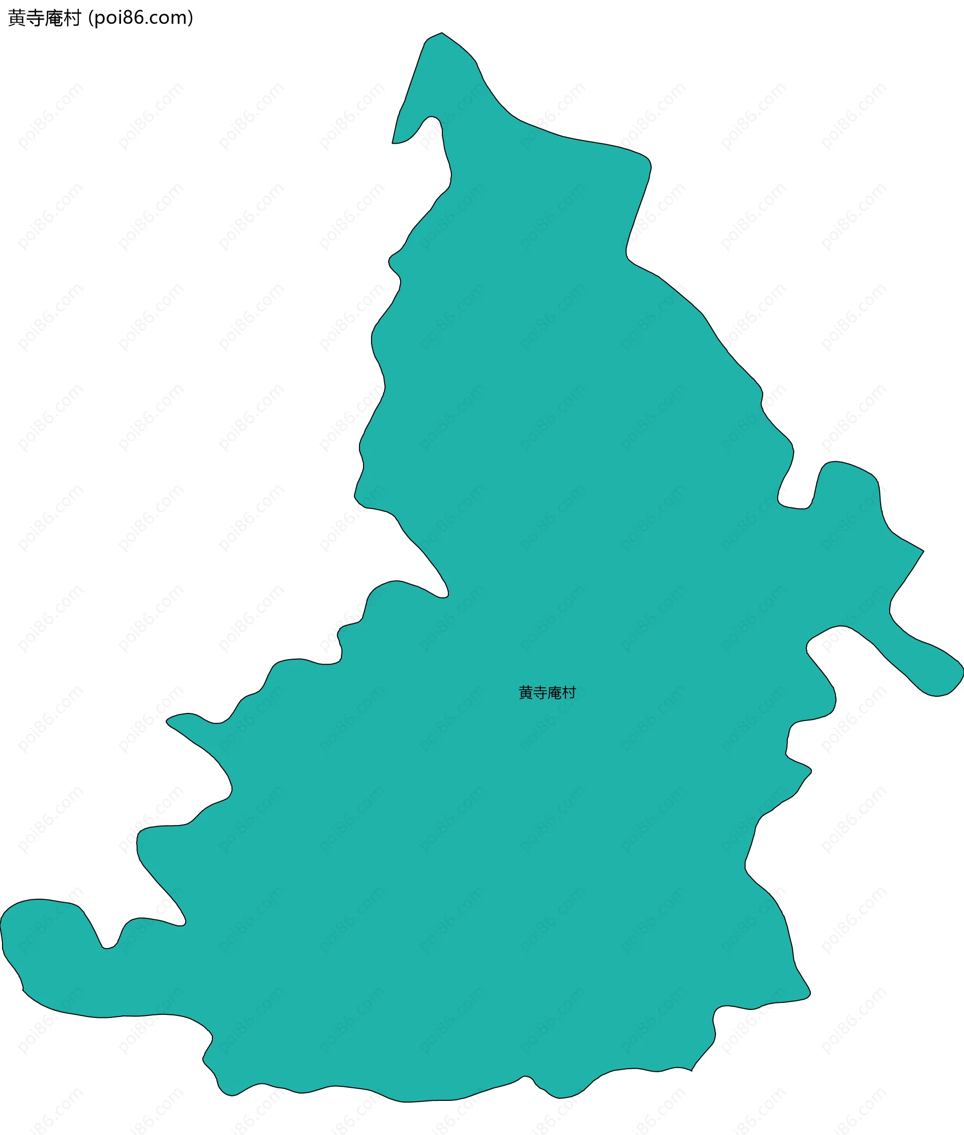 黄寺庵村边界地图