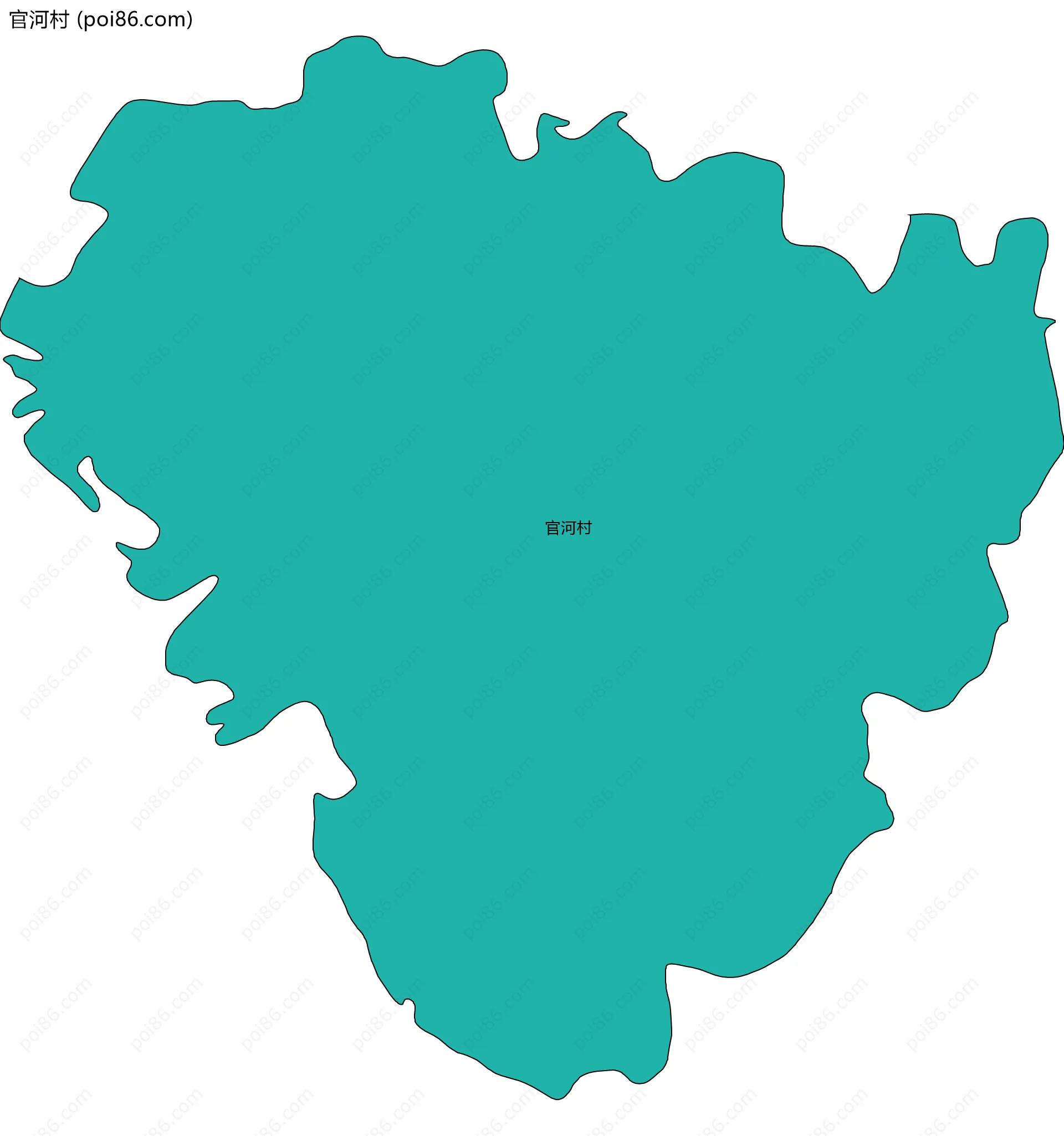 官河村边界地图