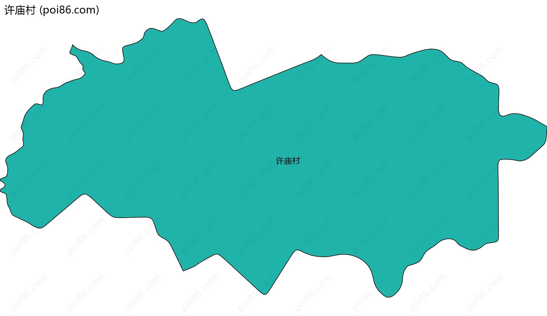 许庙村边界地图