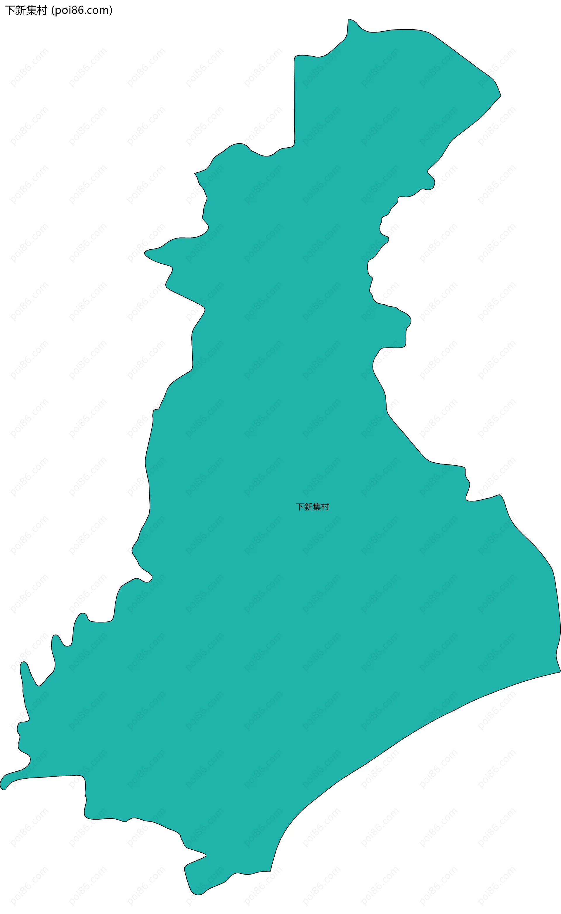下新集村边界地图