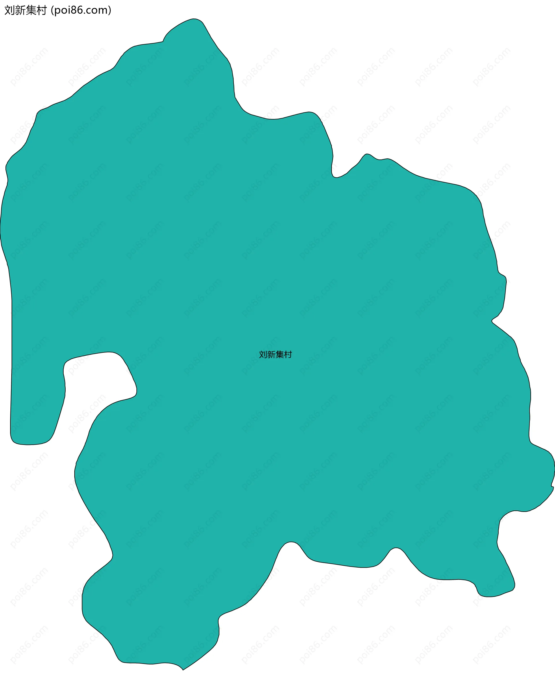 刘新集村边界地图