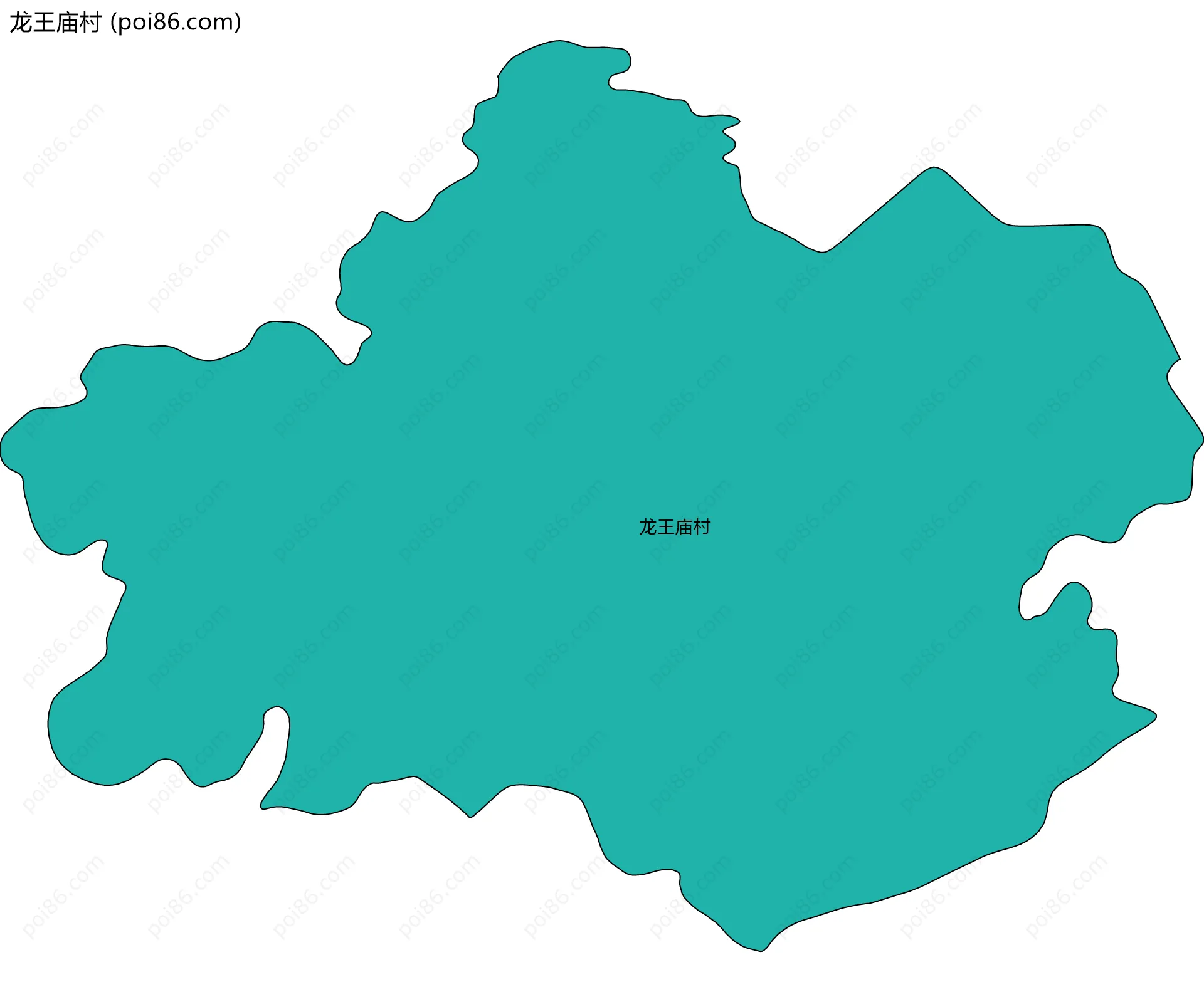 龙王庙村边界地图