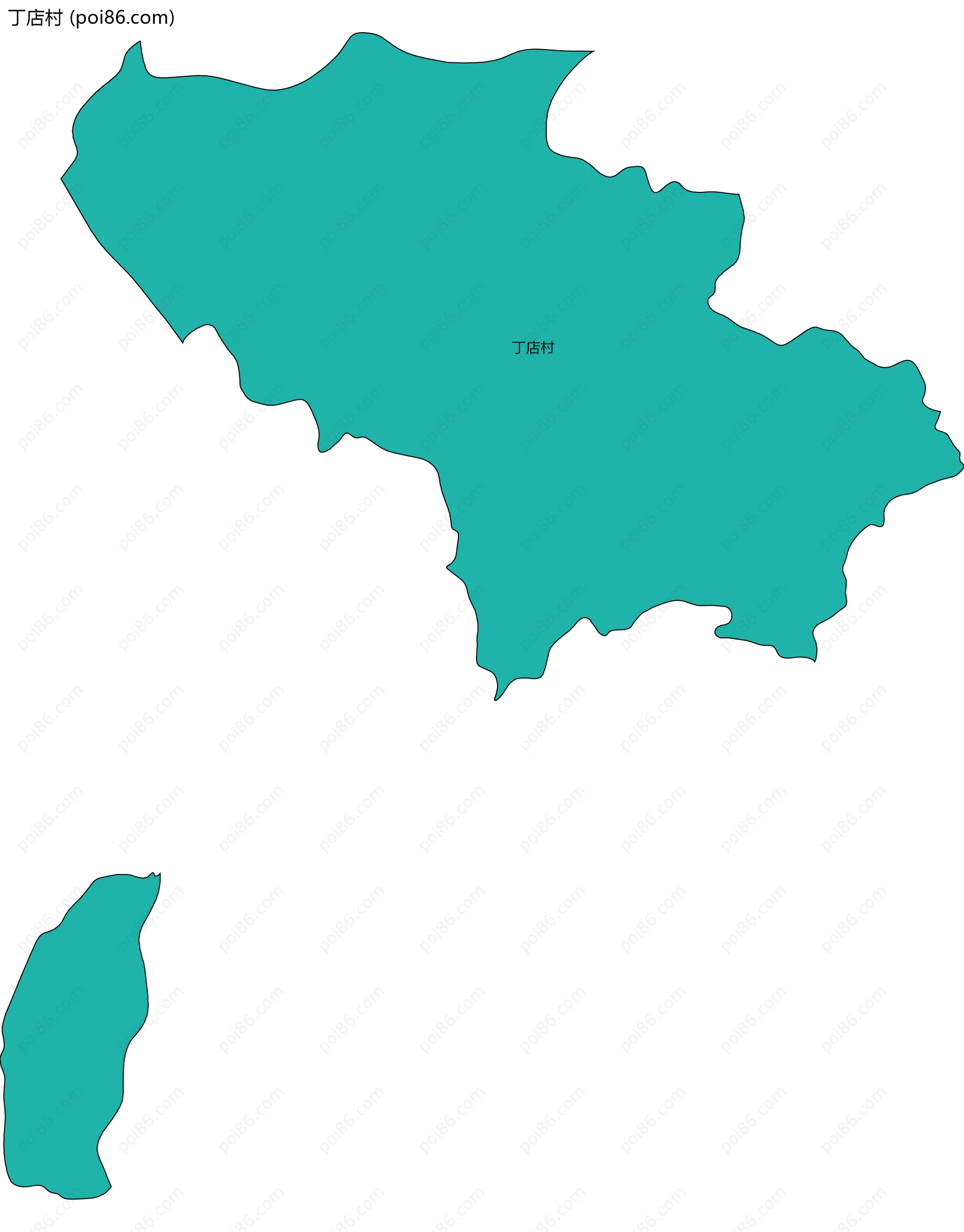 丁店村边界地图