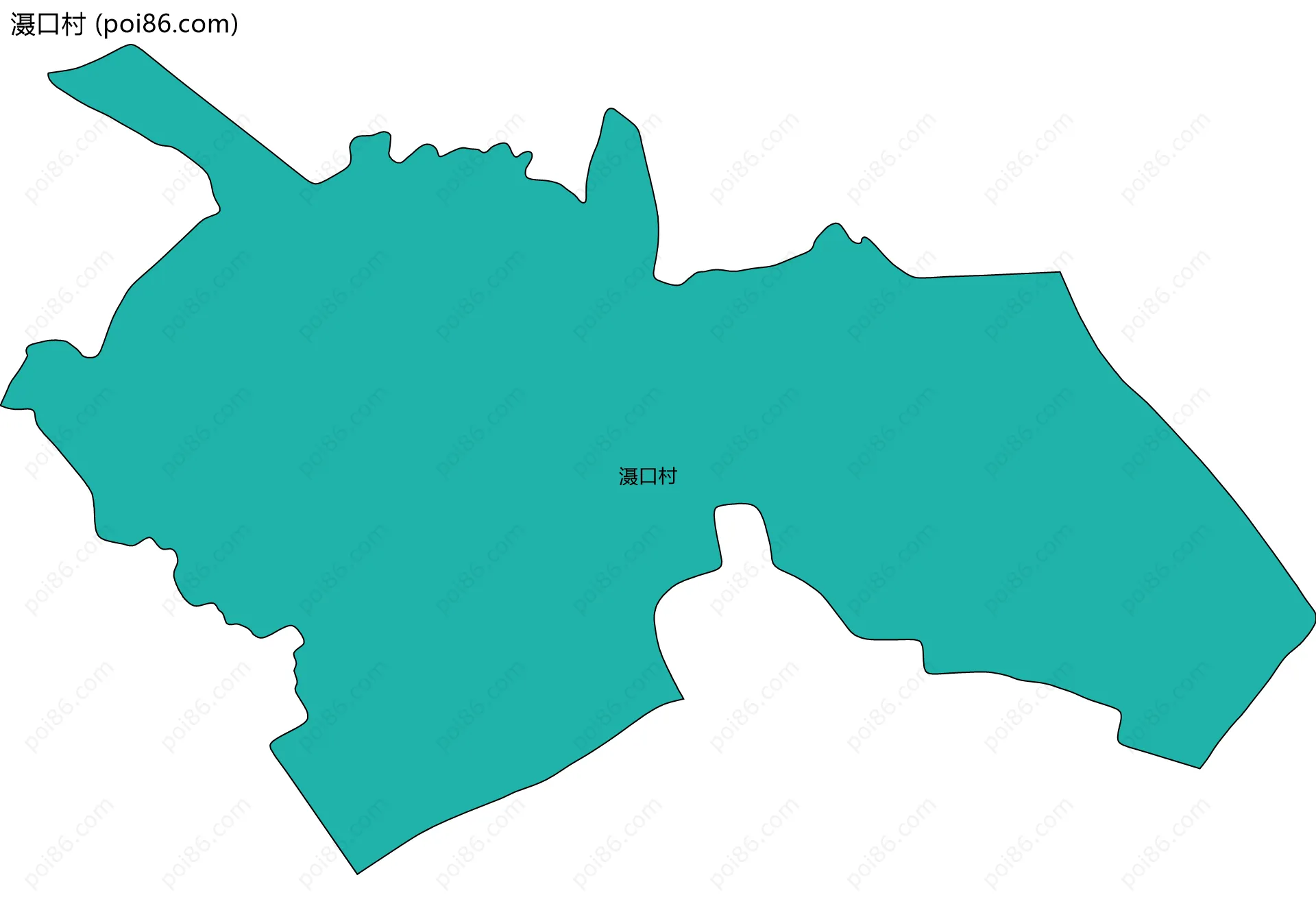滠口村边界地图