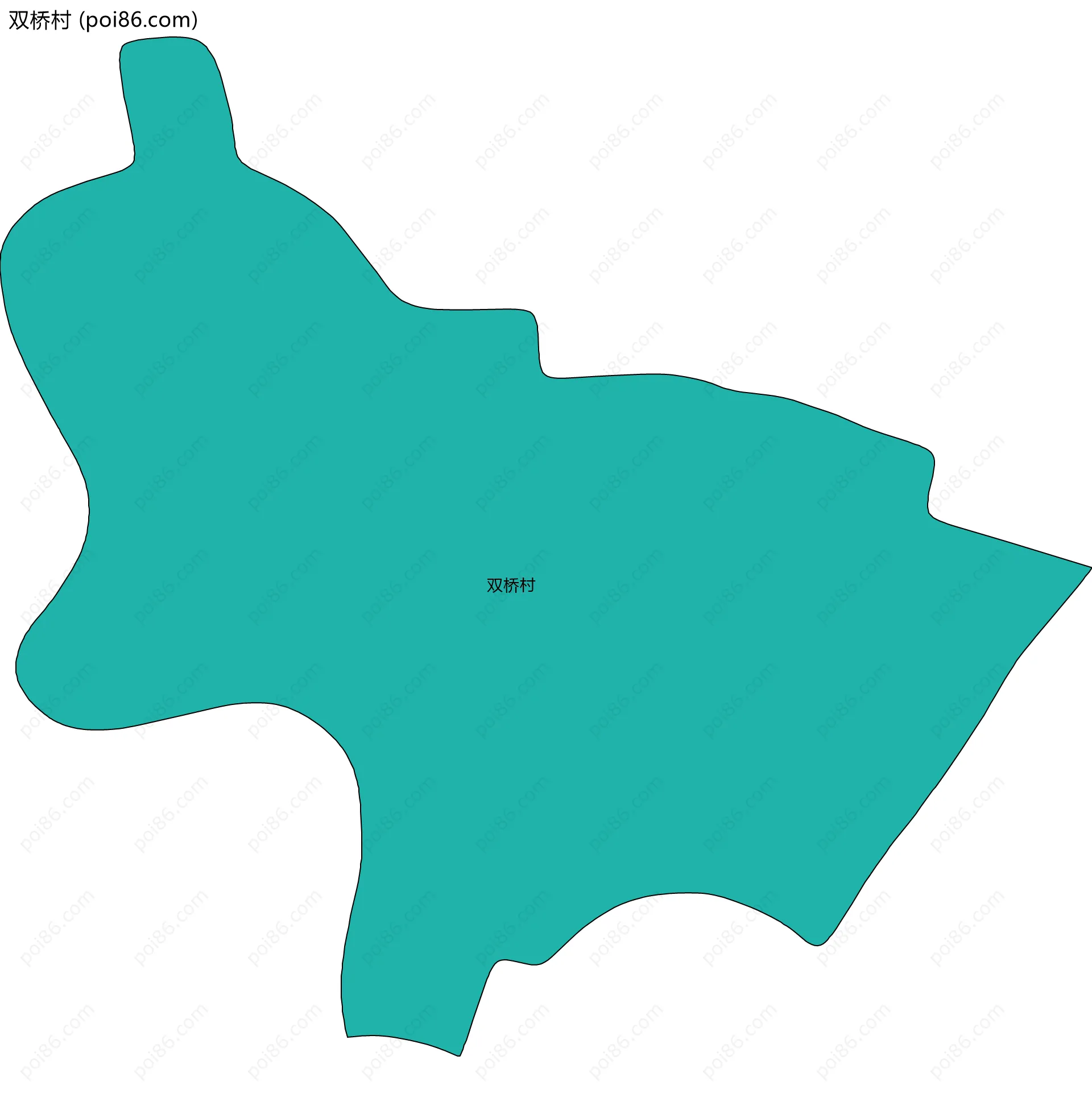 双桥村边界地图