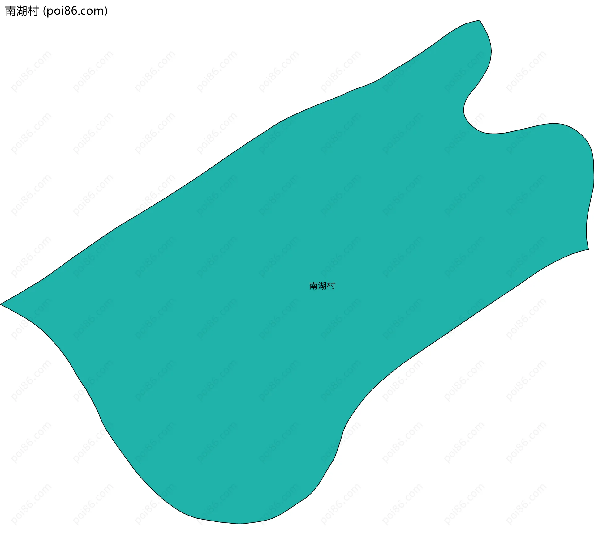 南湖村边界地图