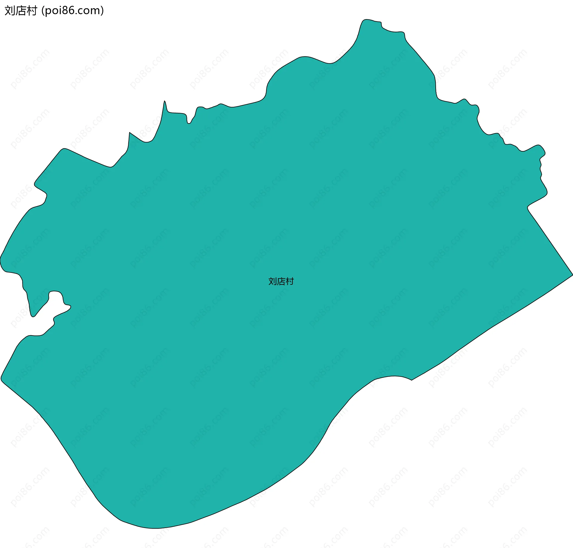 刘店村边界地图