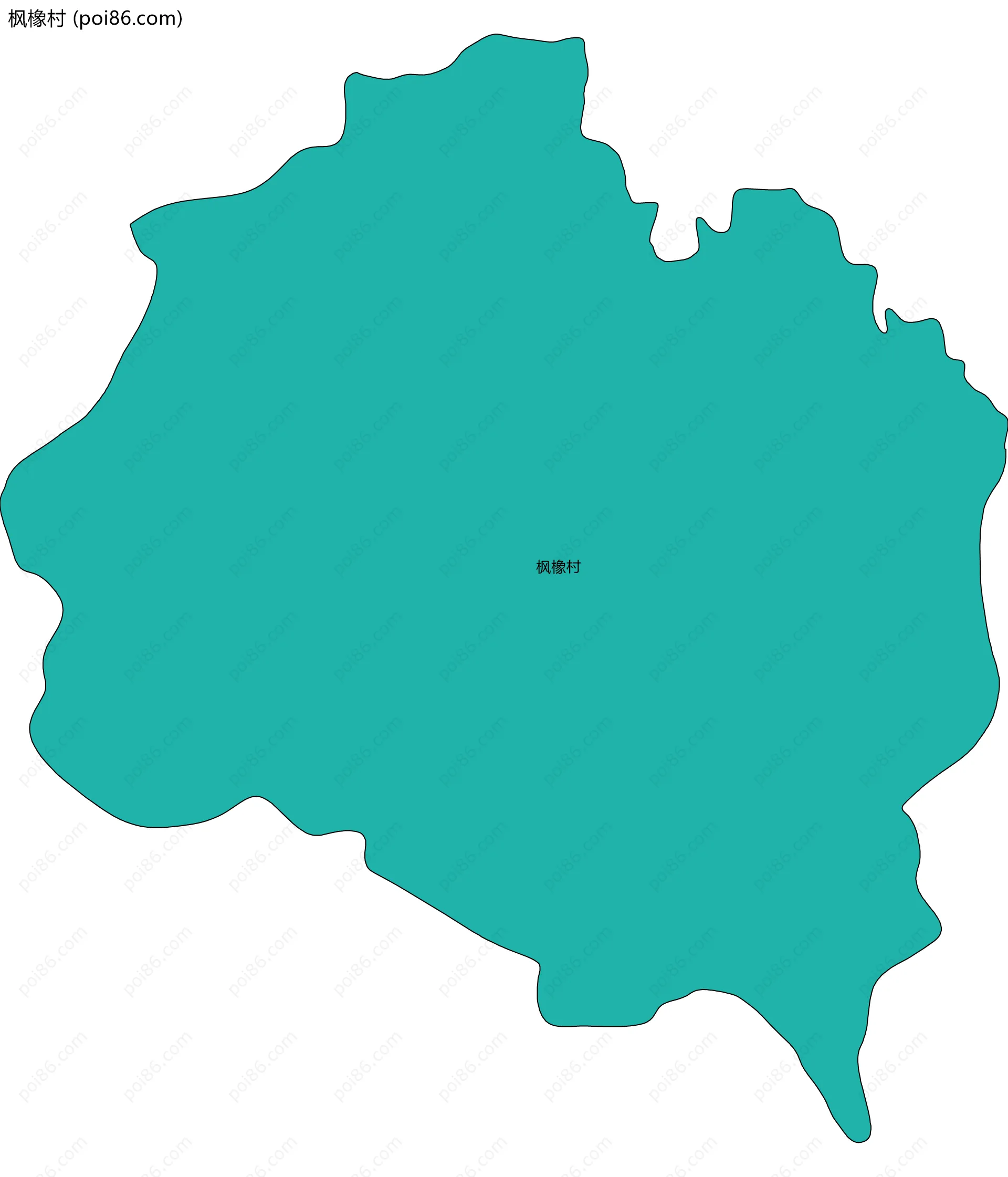 枫橡村边界地图