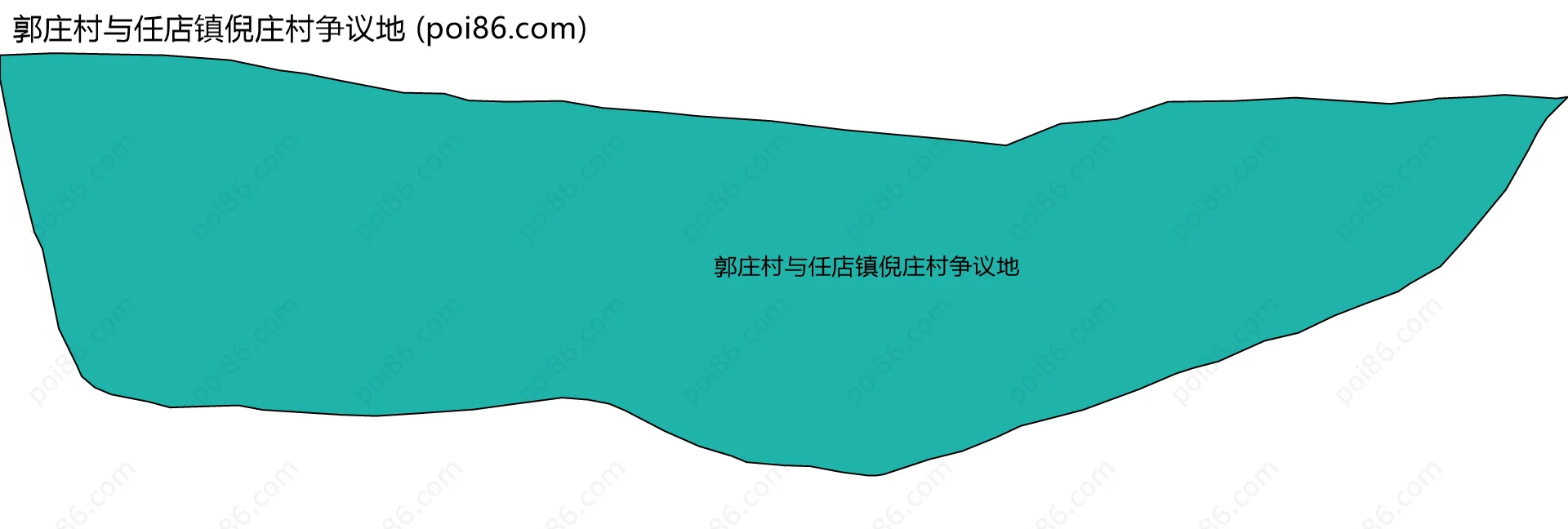 郭庄村与任店镇倪庄村争议地边界地图