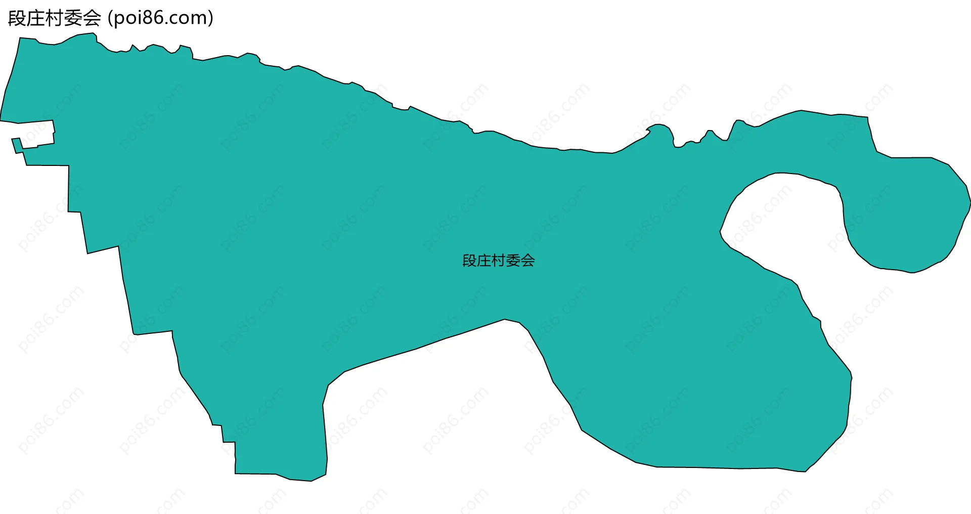 段庄村委会边界地图
