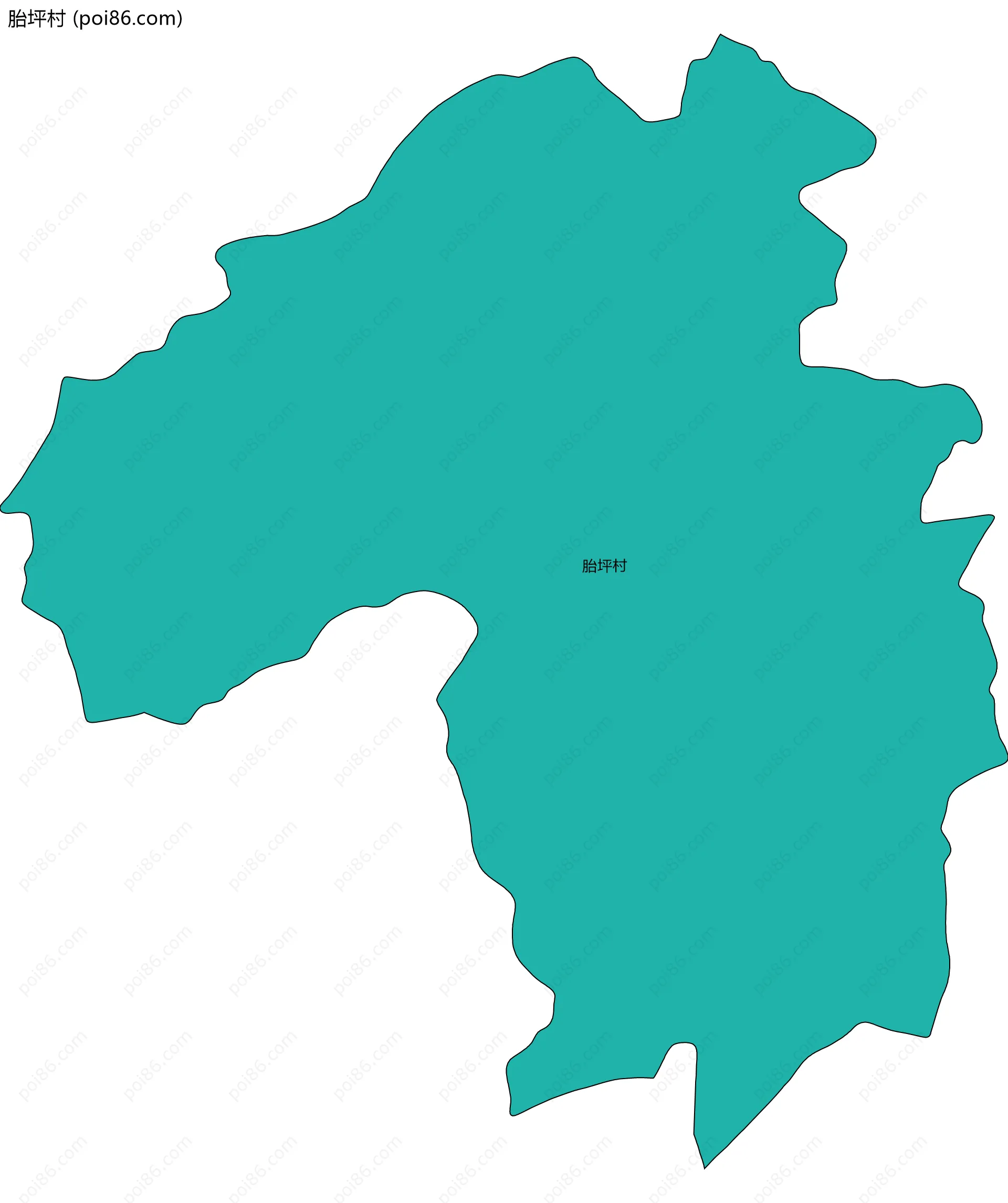 胎坪村边界地图