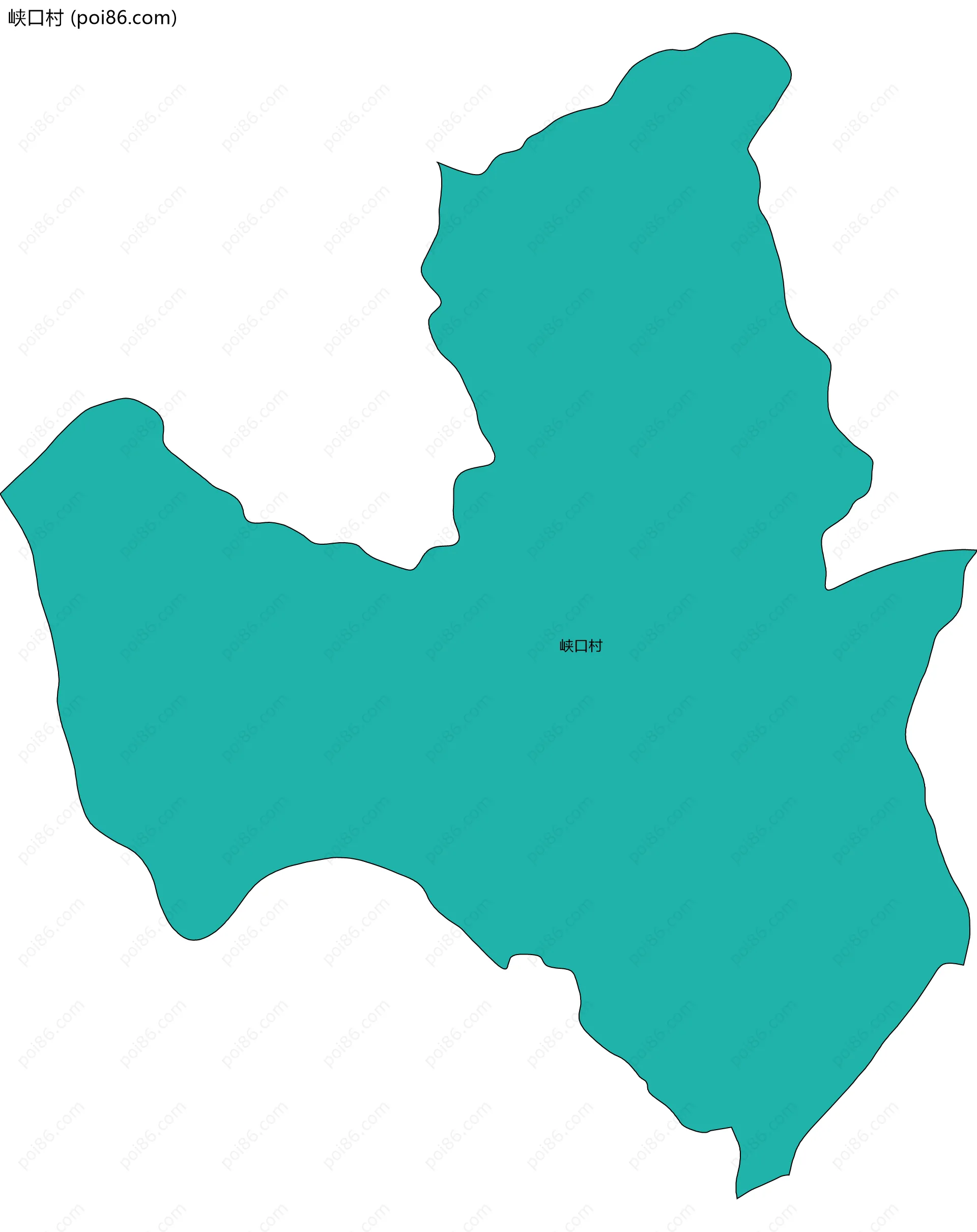 峡口村边界地图