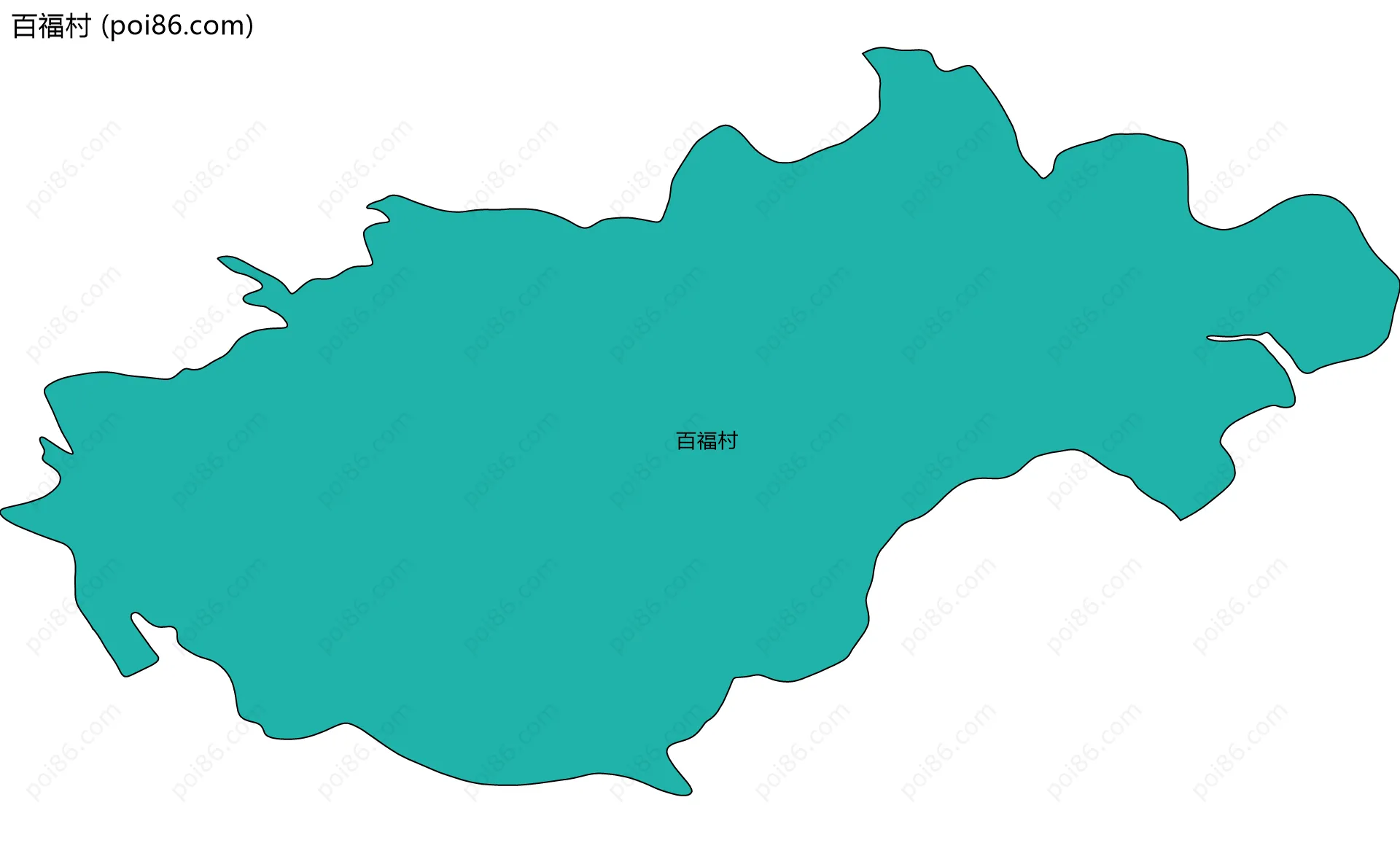 百福村边界地图
