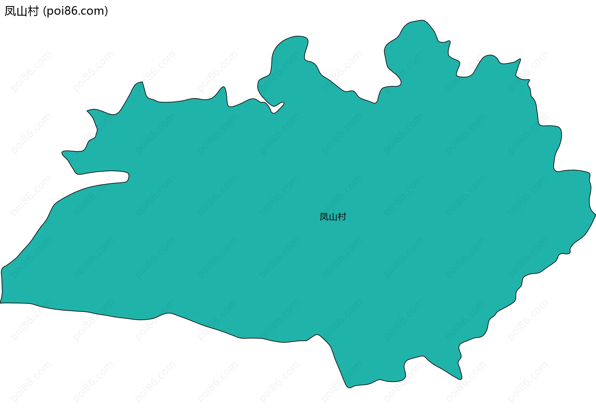 凤山村边界地图