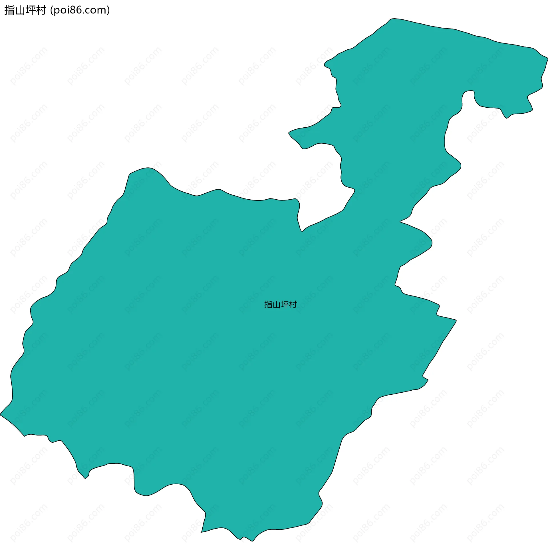 指山坪村边界地图