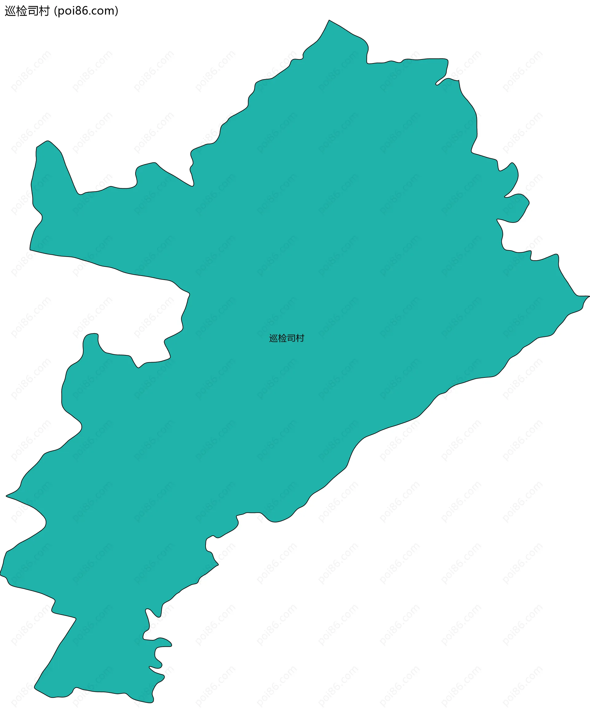 巡检司村边界地图