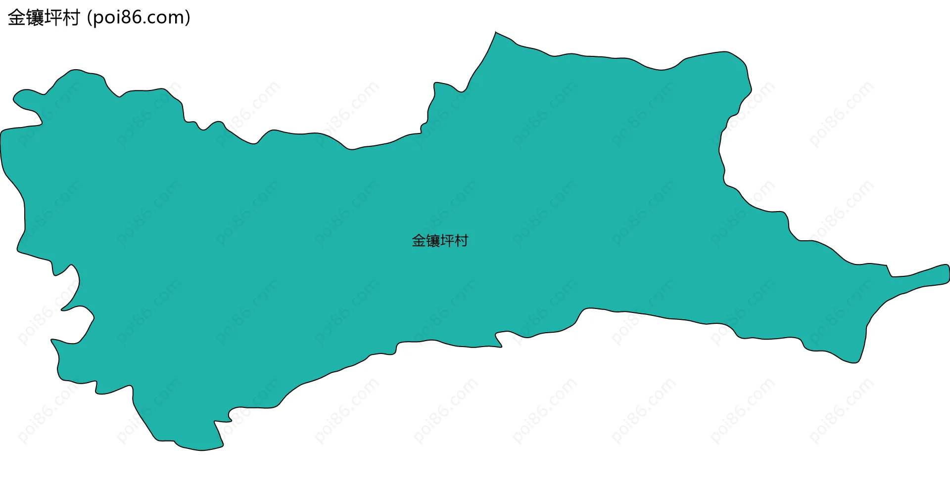 金镶坪村边界地图