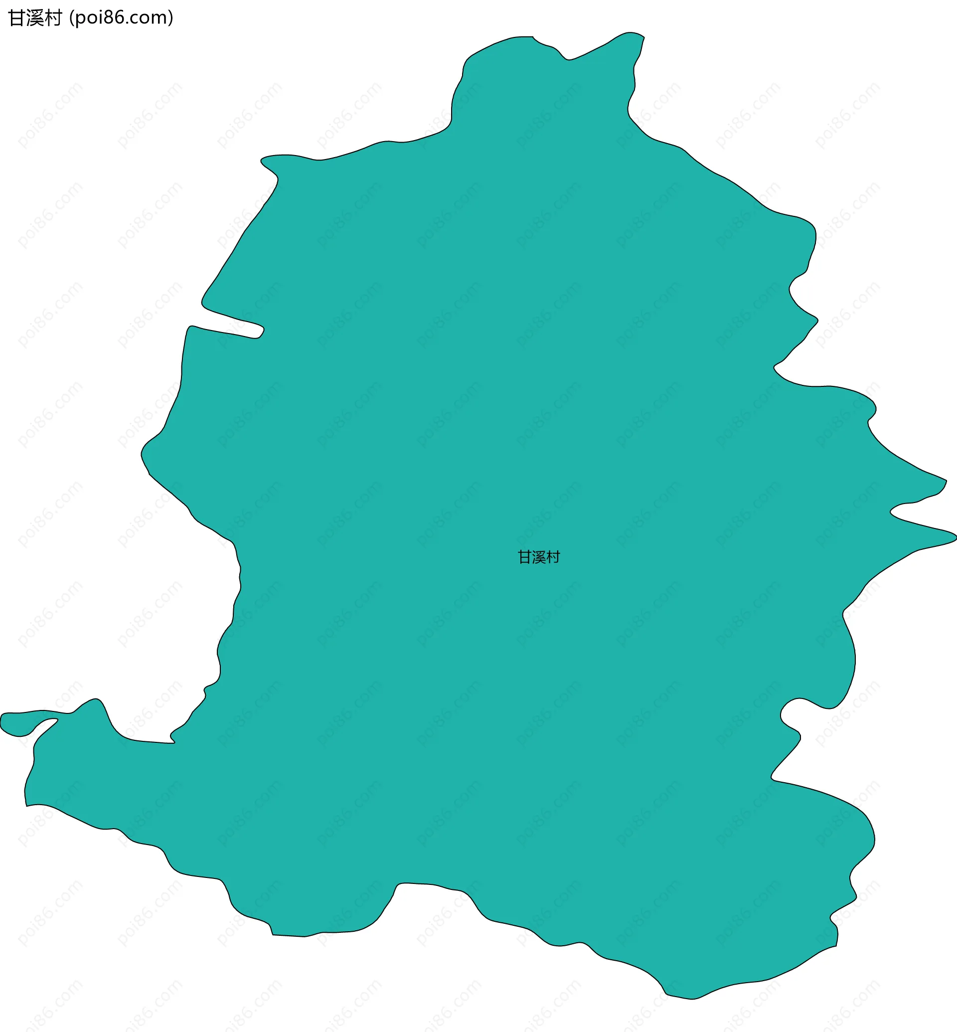 甘溪村边界地图