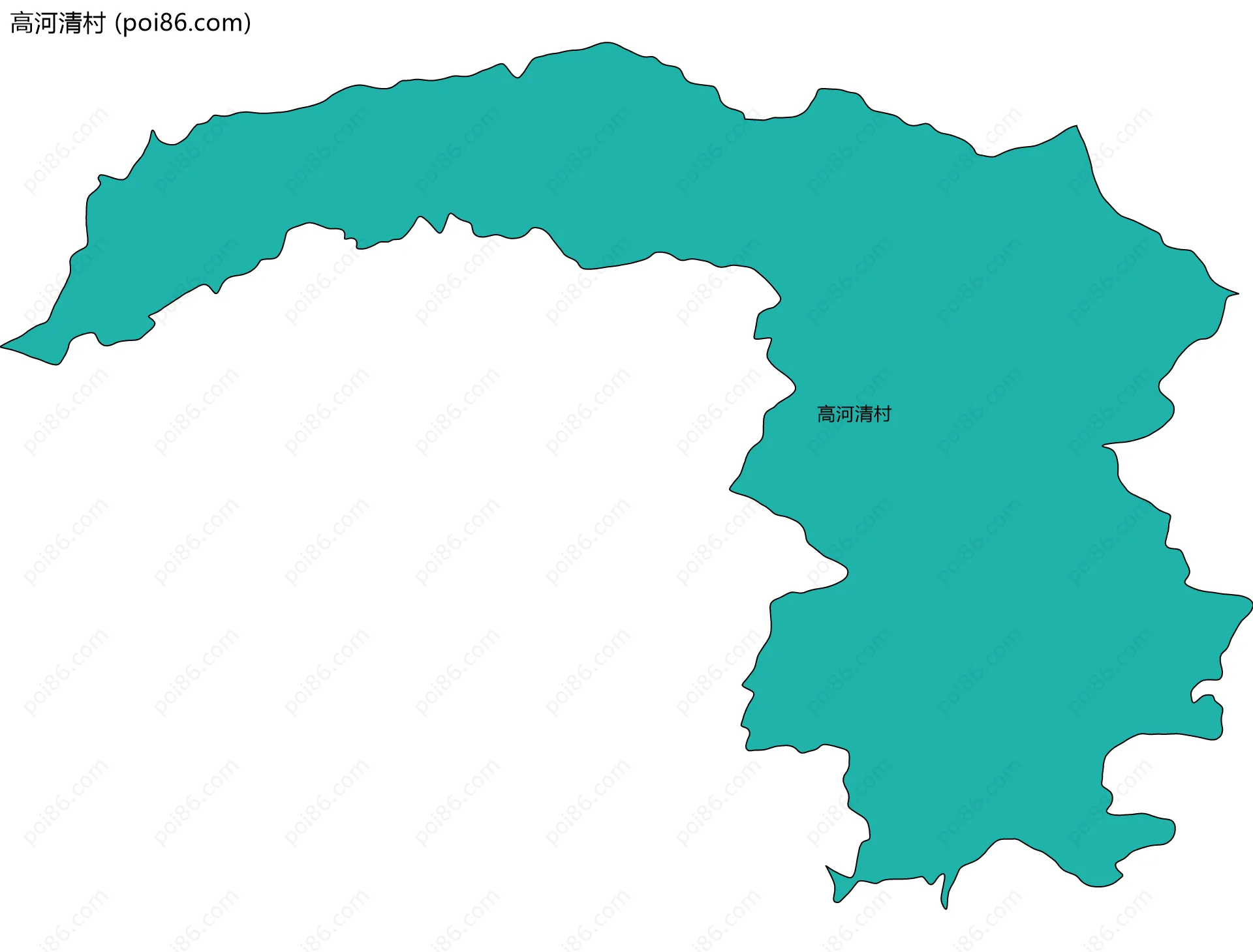 高河清村边界地图