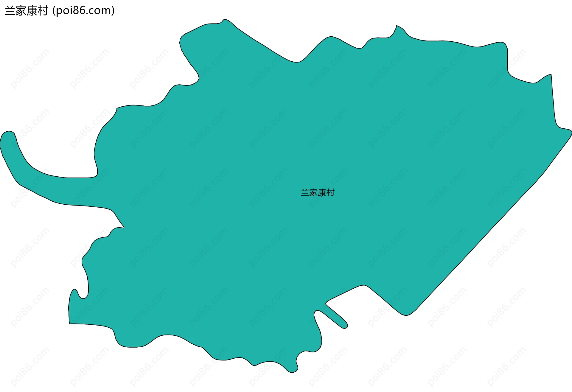 兰家康村边界地图