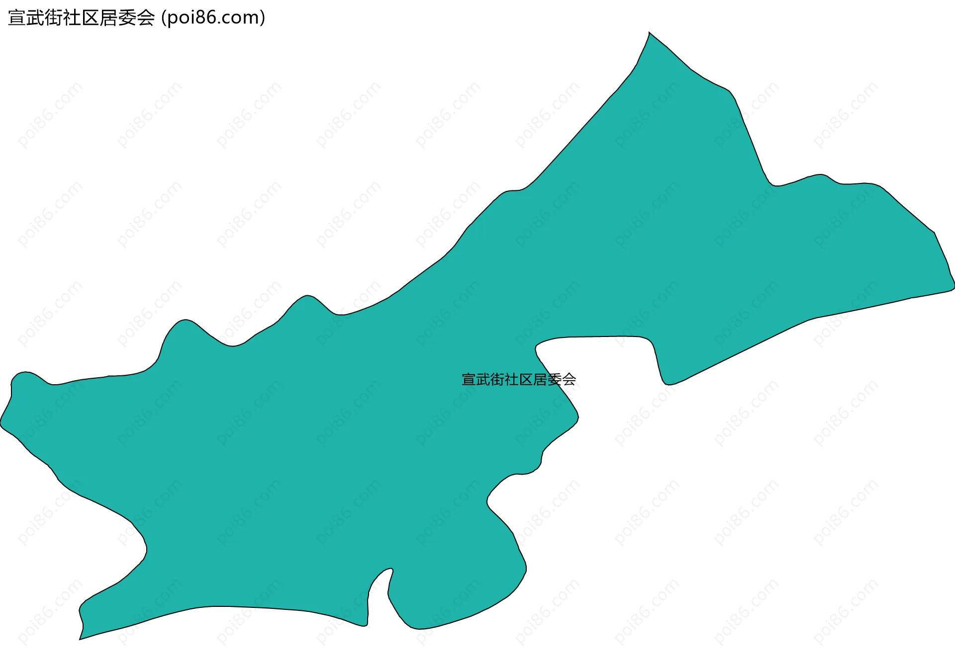 宣武街社区居委会边界地图