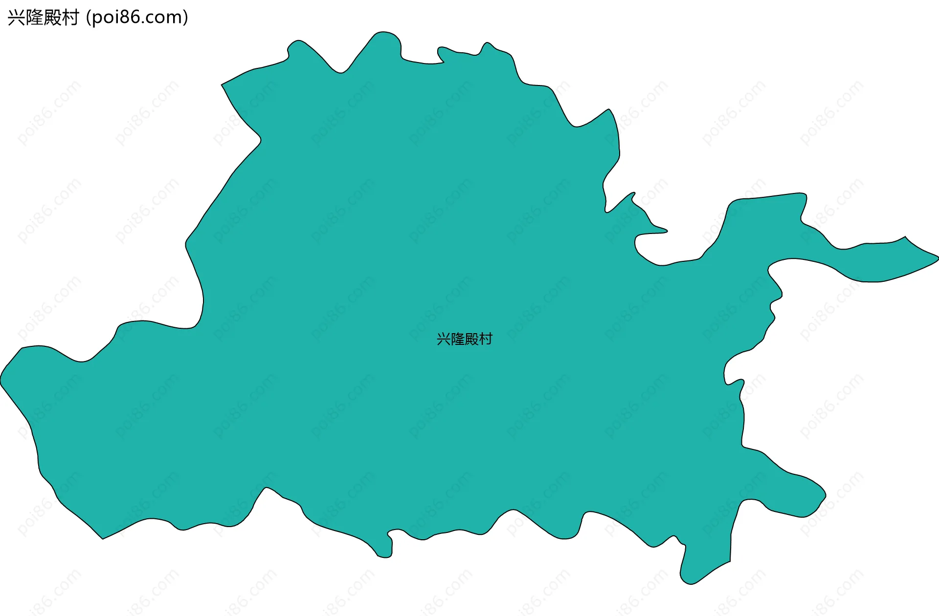 兴隆殿村边界地图